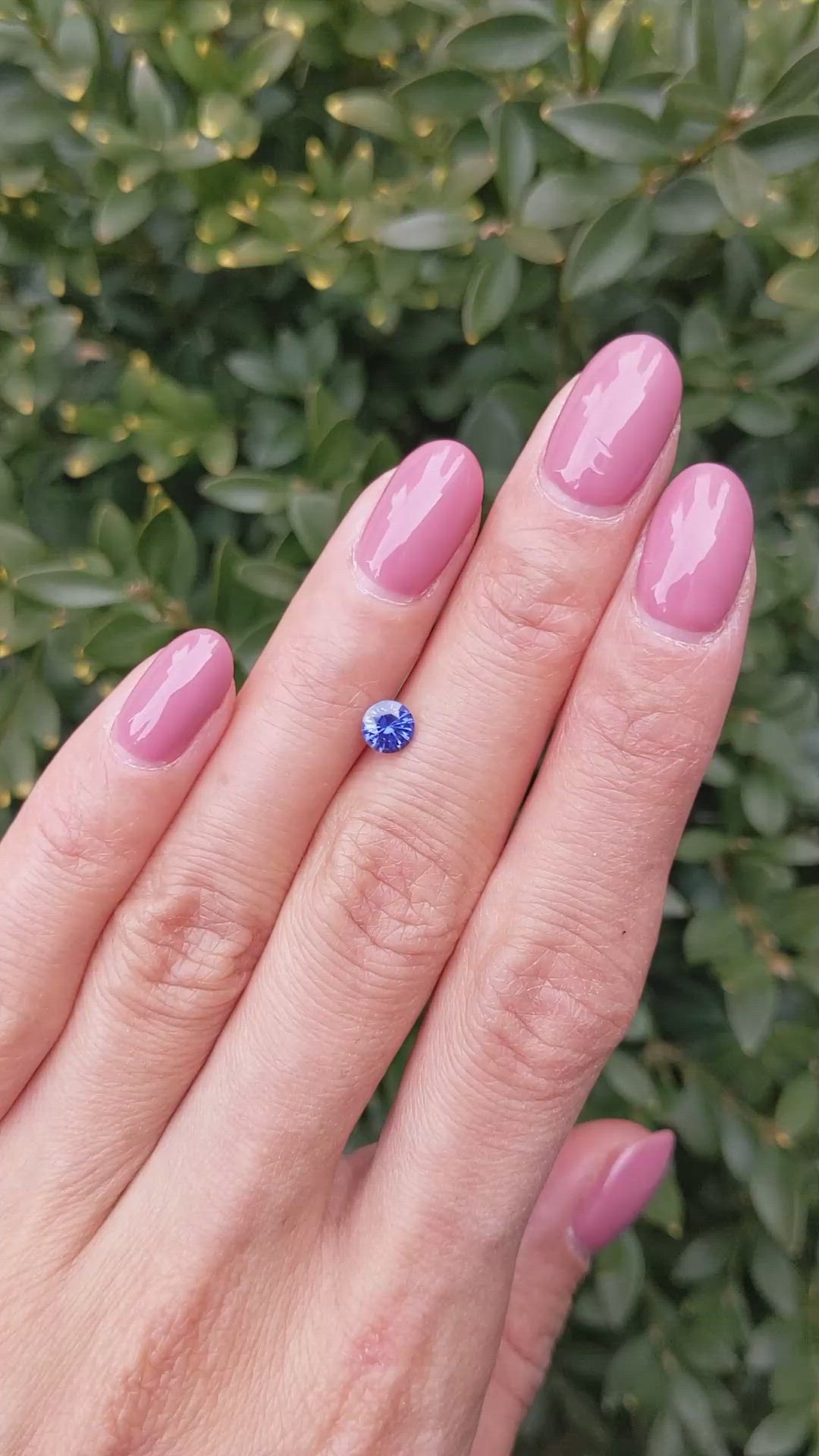 0.59 Ct. Blue Sapphire from Ceylon (Sri Lanka) Size Video