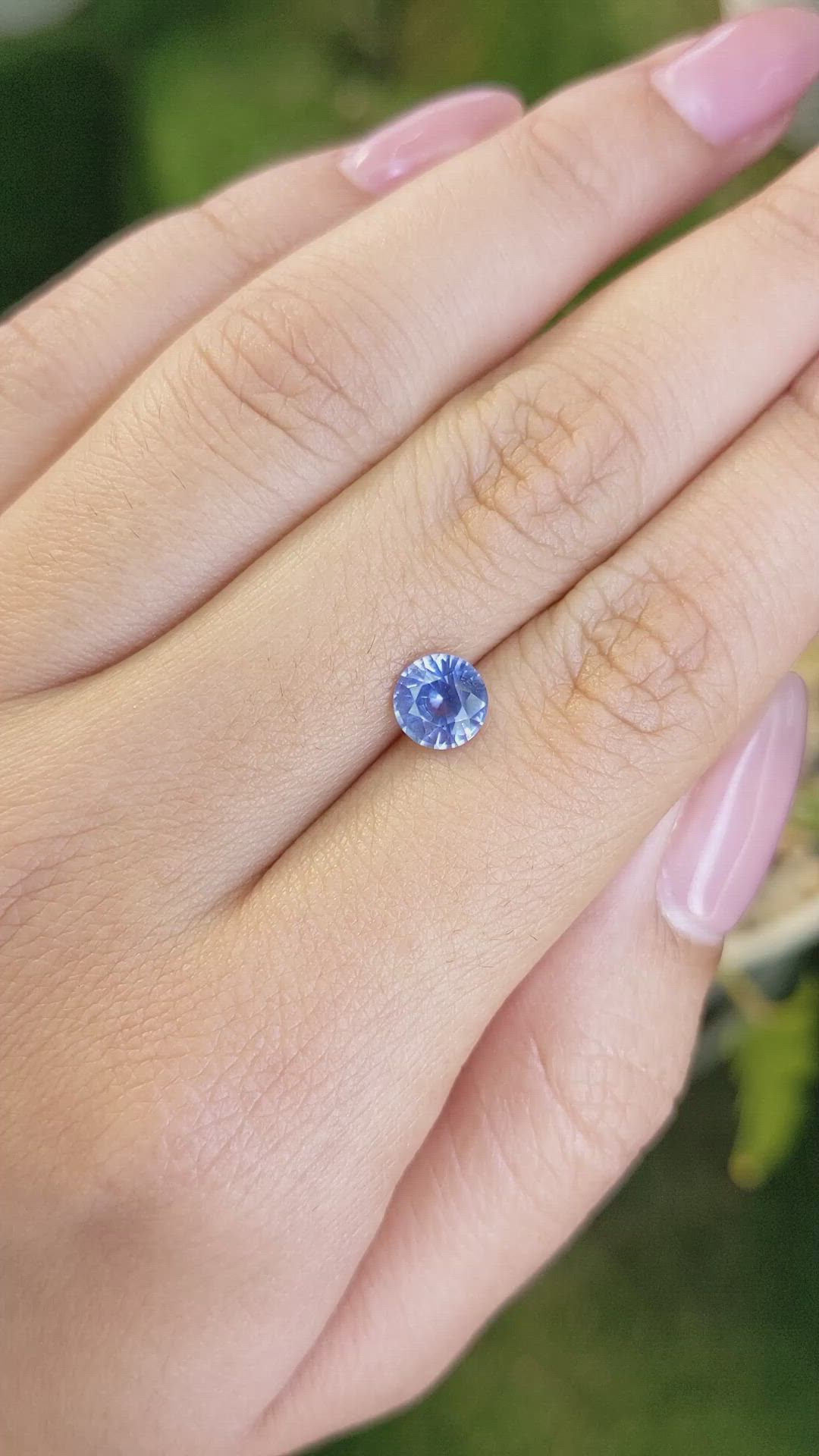 1.34 Ct. Blue Sapphire from Ceylon (Sri Lanka) Size Video