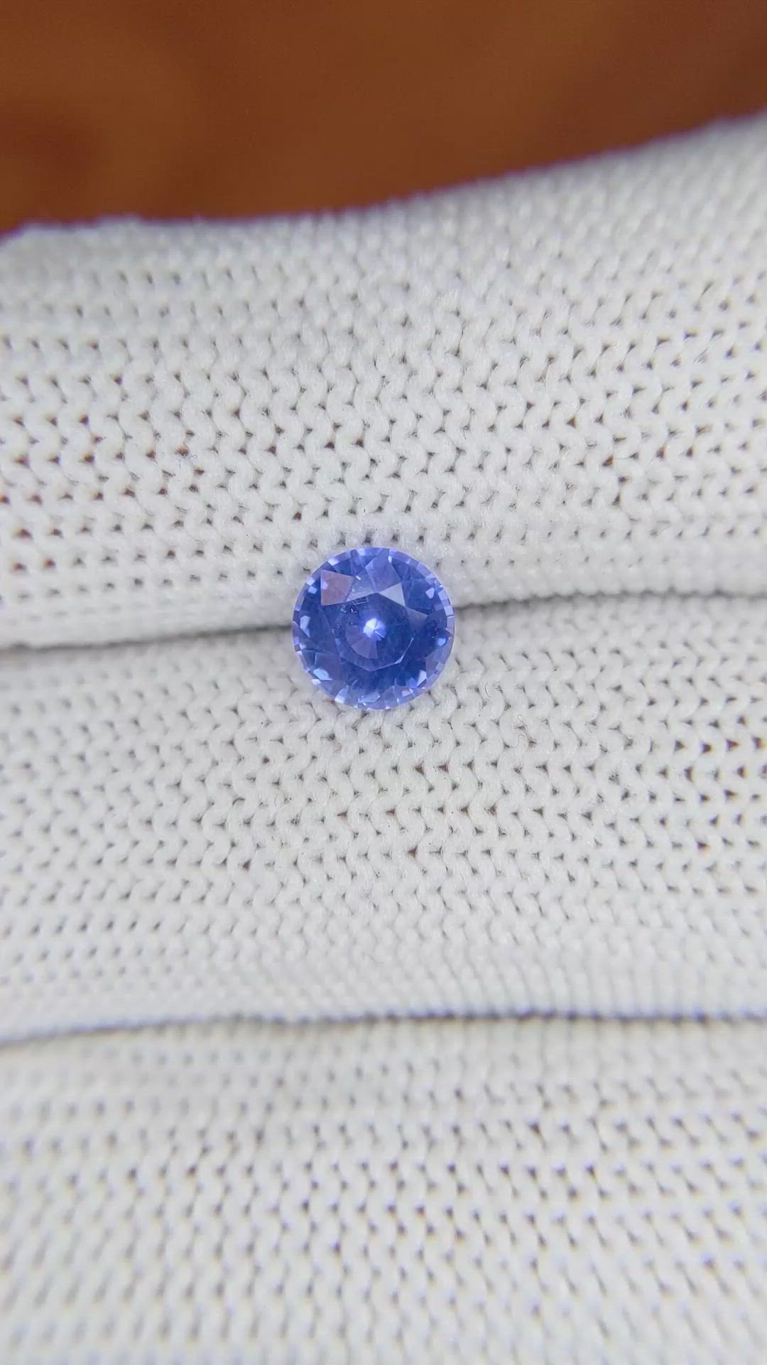 1.34 Ct. Blue Sapphire from Ceylon (Sri Lanka) Size Video