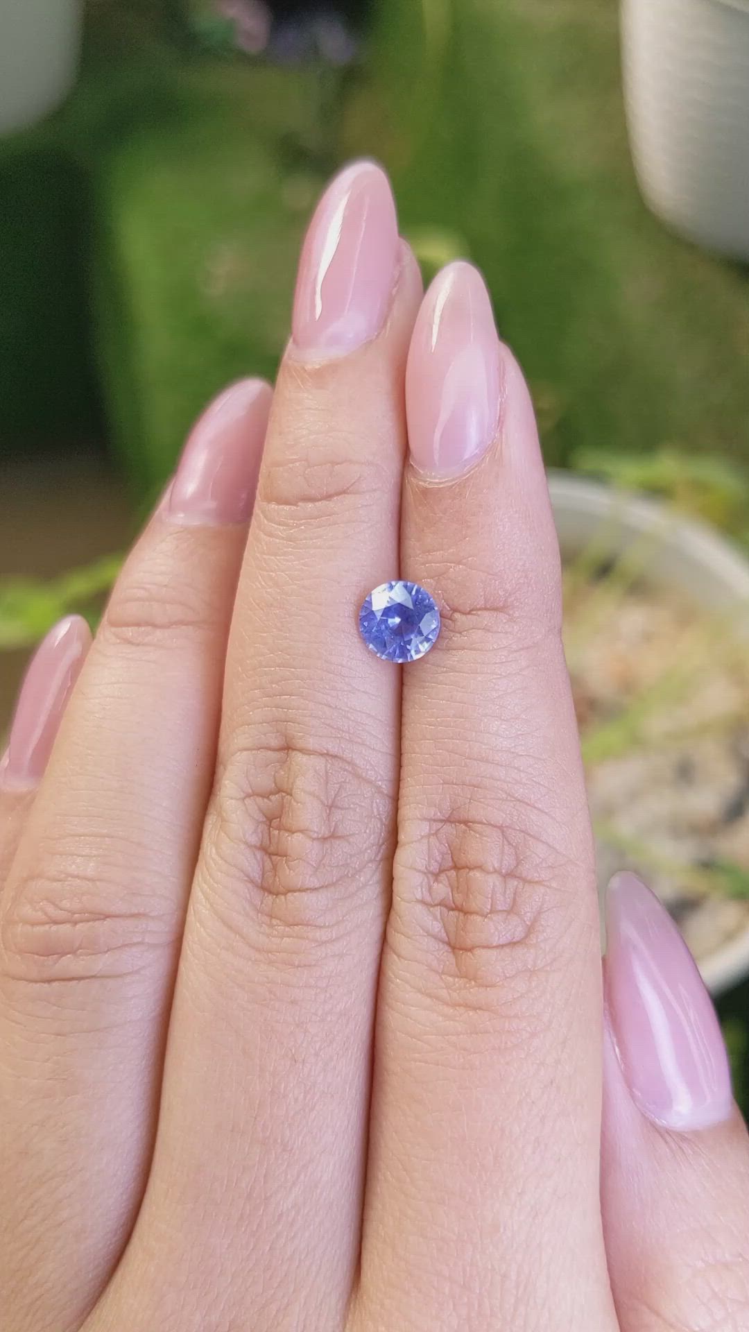 1.34 Ct. Blue Sapphire from Ceylon (Sri Lanka) Size Video
