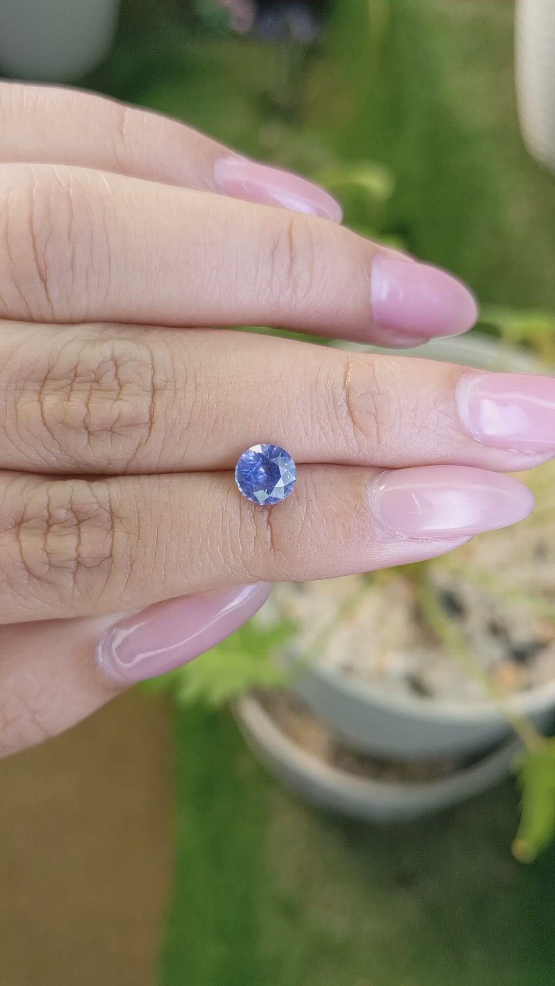 1.34 Ct. Blue Sapphire from Ceylon (Sri Lanka) Size Video
