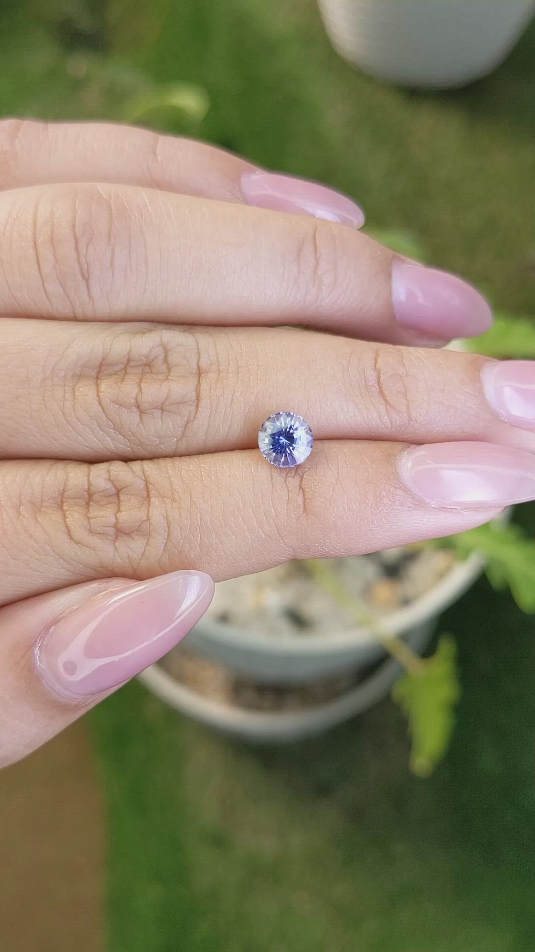 1.19 Ct. Blue Sapphire from Ceylon (Sri Lanka) Size Video