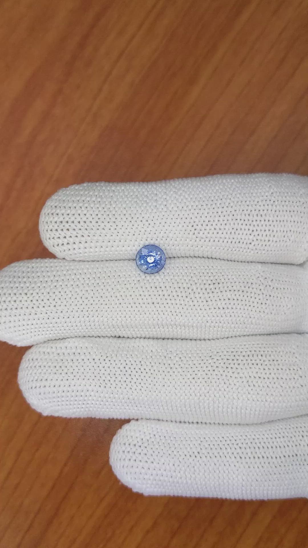 1.19 Ct. Blue Sapphire from Ceylon (Sri Lanka) Size Video