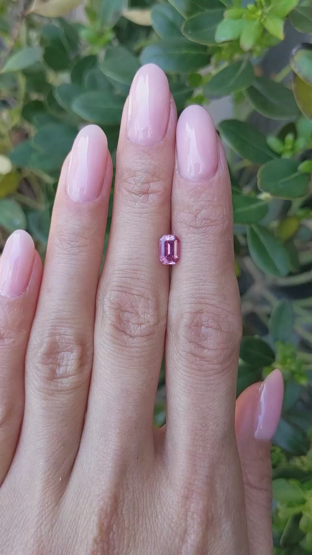 1.12 Ct. Pink Sapphire from Ceylon (Sri Lanka) Size Video