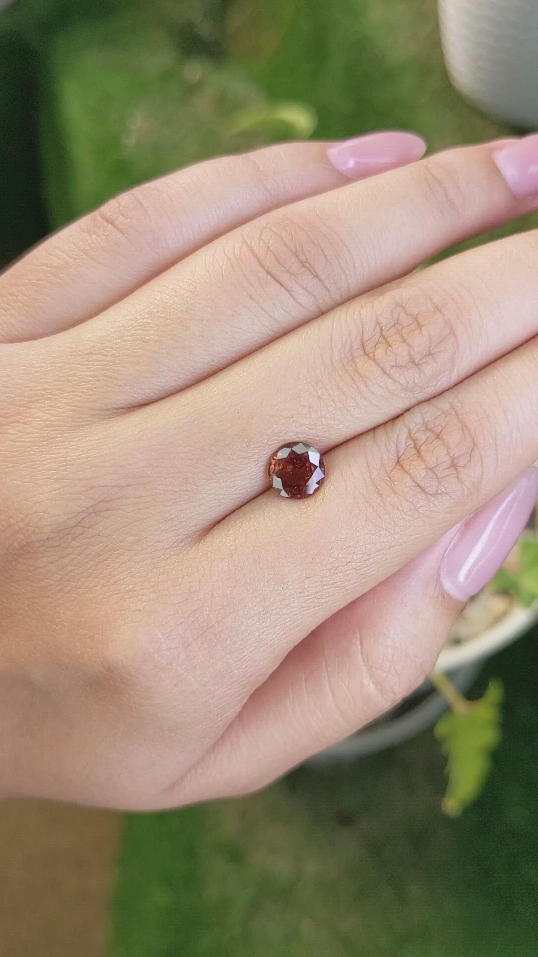 1.84 Ct. Orange Sapphire from Africa Size Video