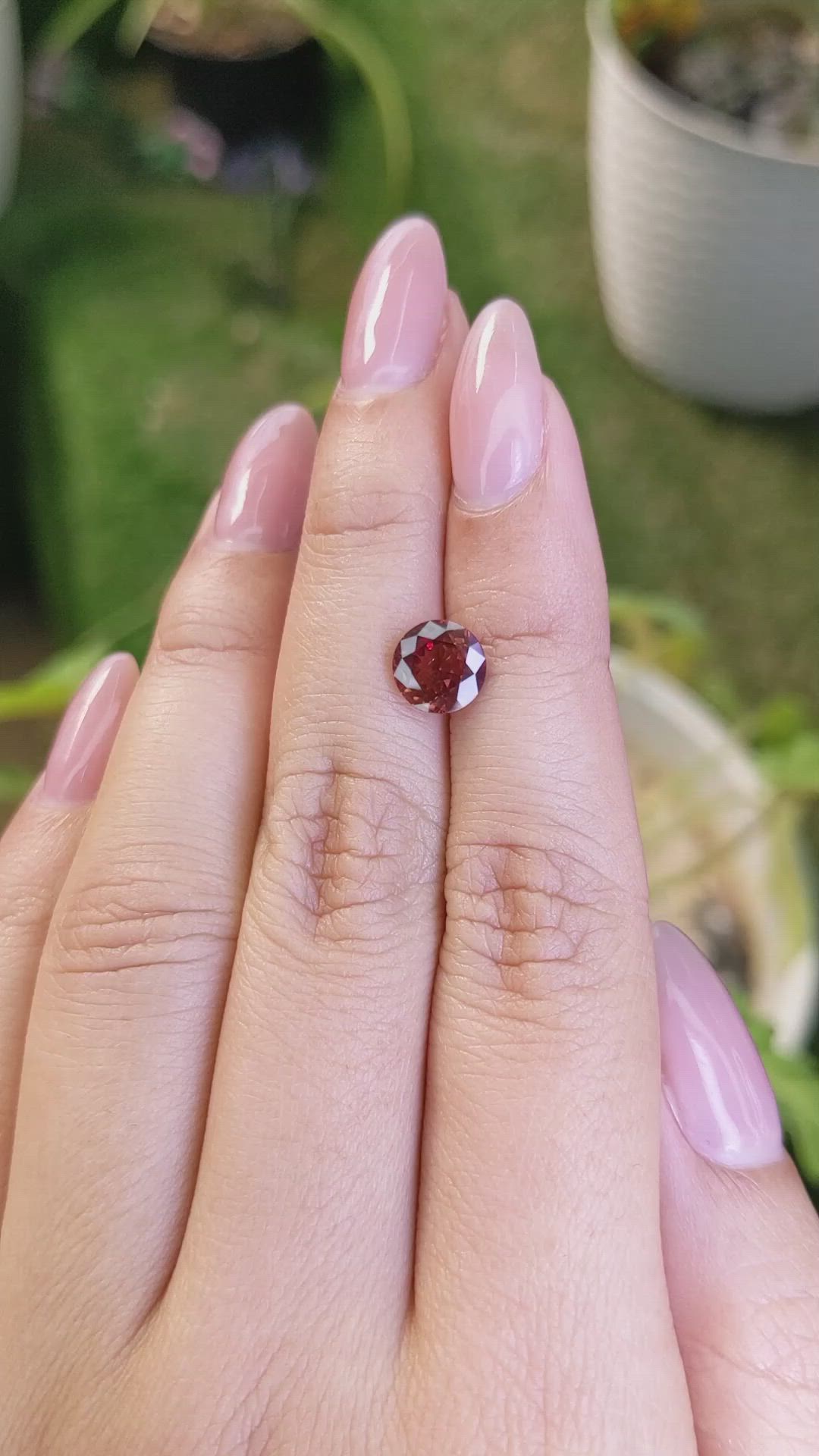 1.84 Ct. Orange Sapphire from Africa Size Video