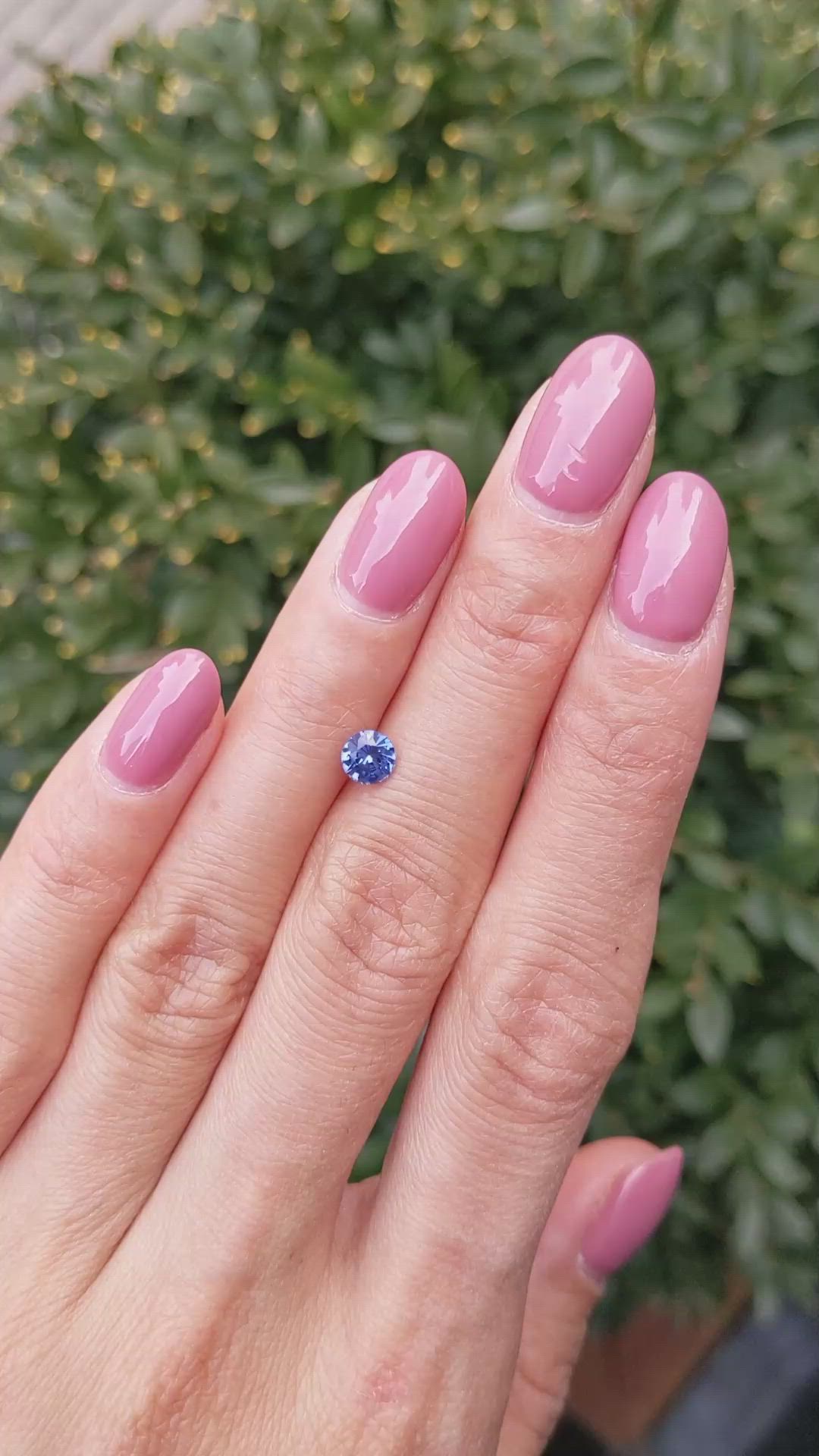 0.64 Ct. Blue Sapphire from Ceylon (Sri Lanka) Size Video