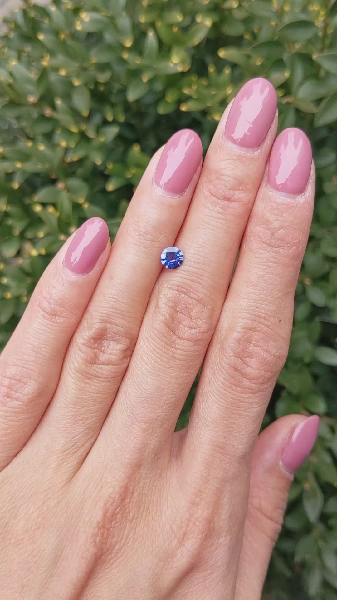 0.55 Ct. Blue Sapphire from Ceylon (Sri Lanka) Size Video