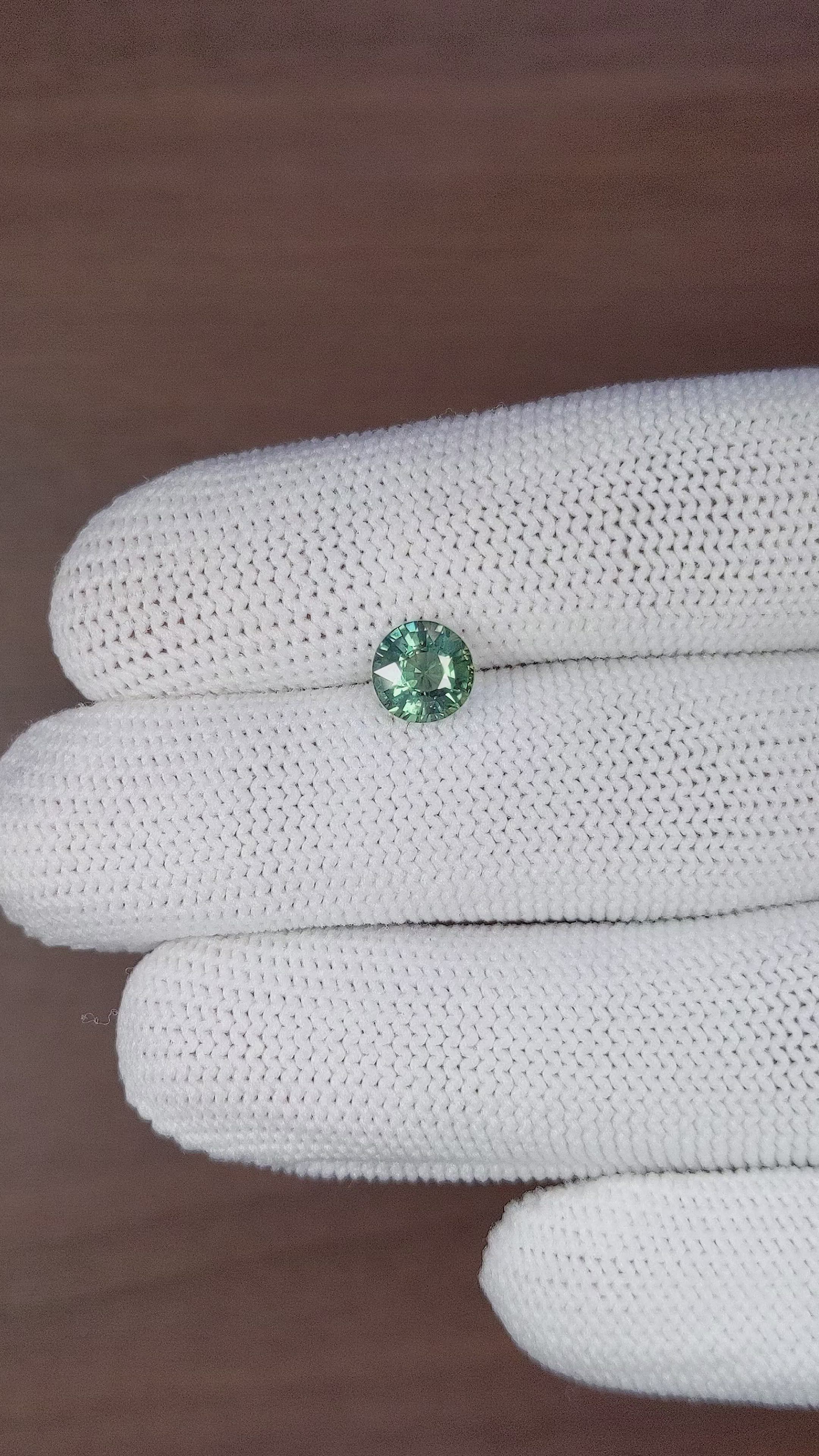 1.59 Ct. Greenish Blue Sapphire from Tanzania Size Video