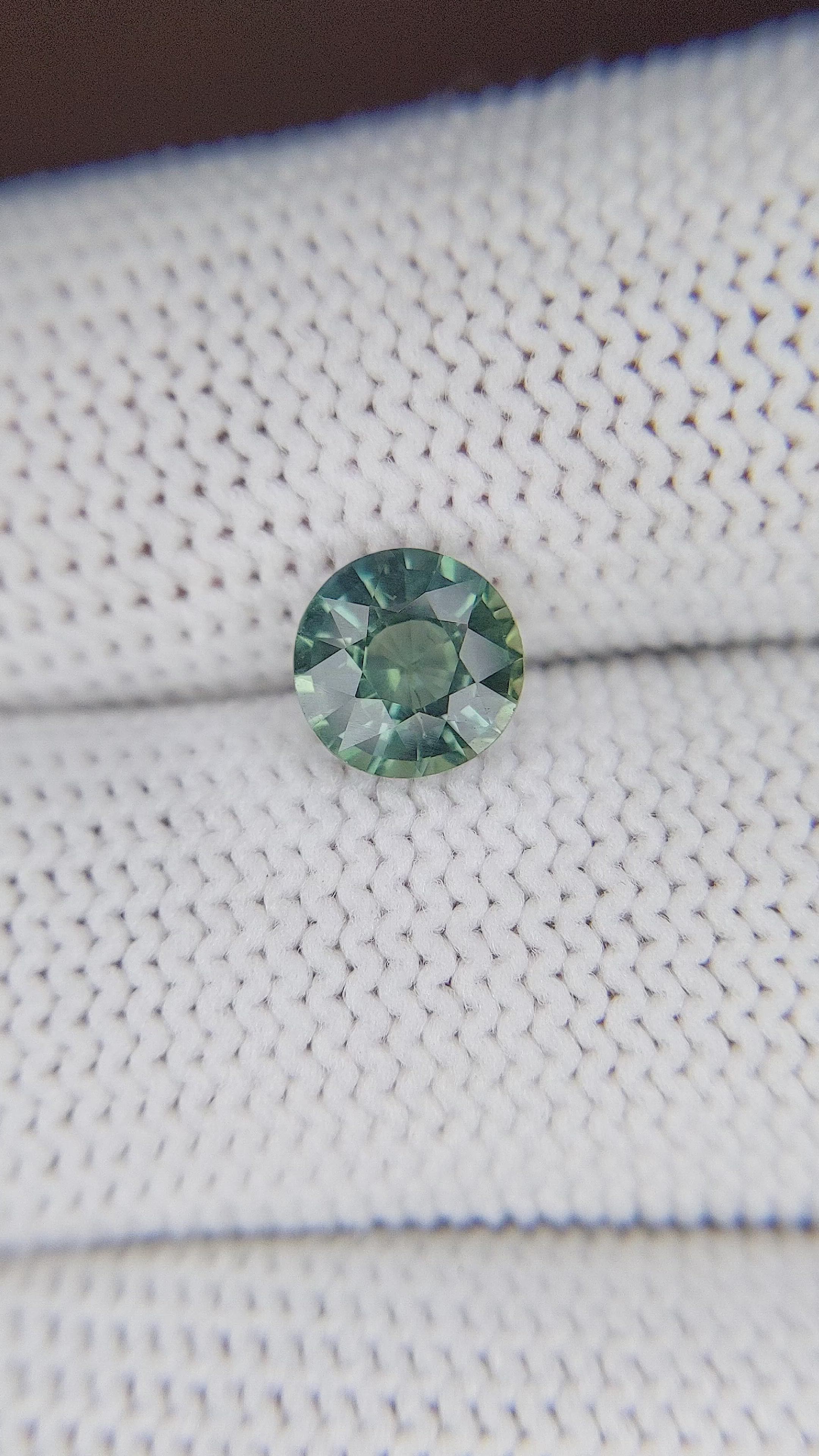 1.59 Ct. Greenish Blue Sapphire from Tanzania Size Video