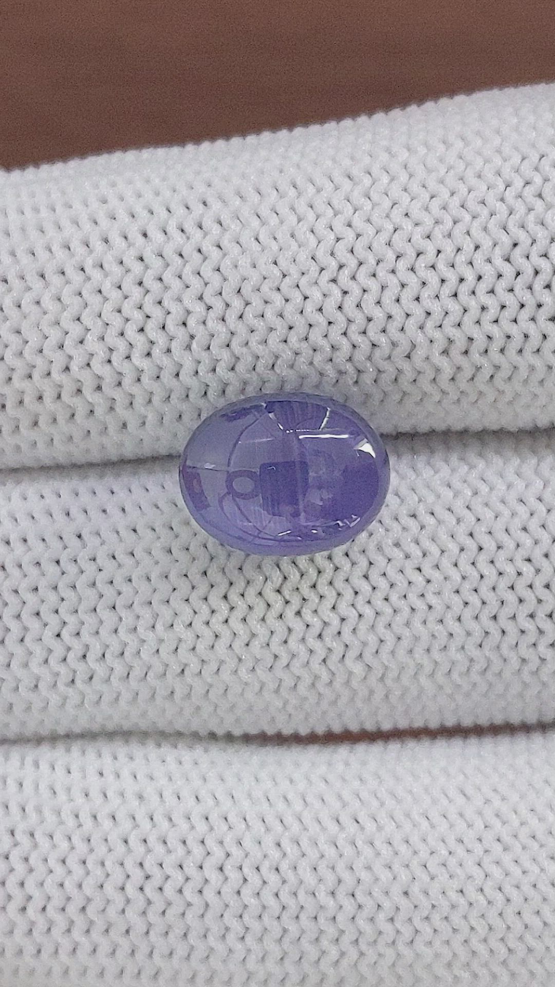 8.58 Ct. Violet Star Sapphire from Ceylon (Sri Lanka) Size Video