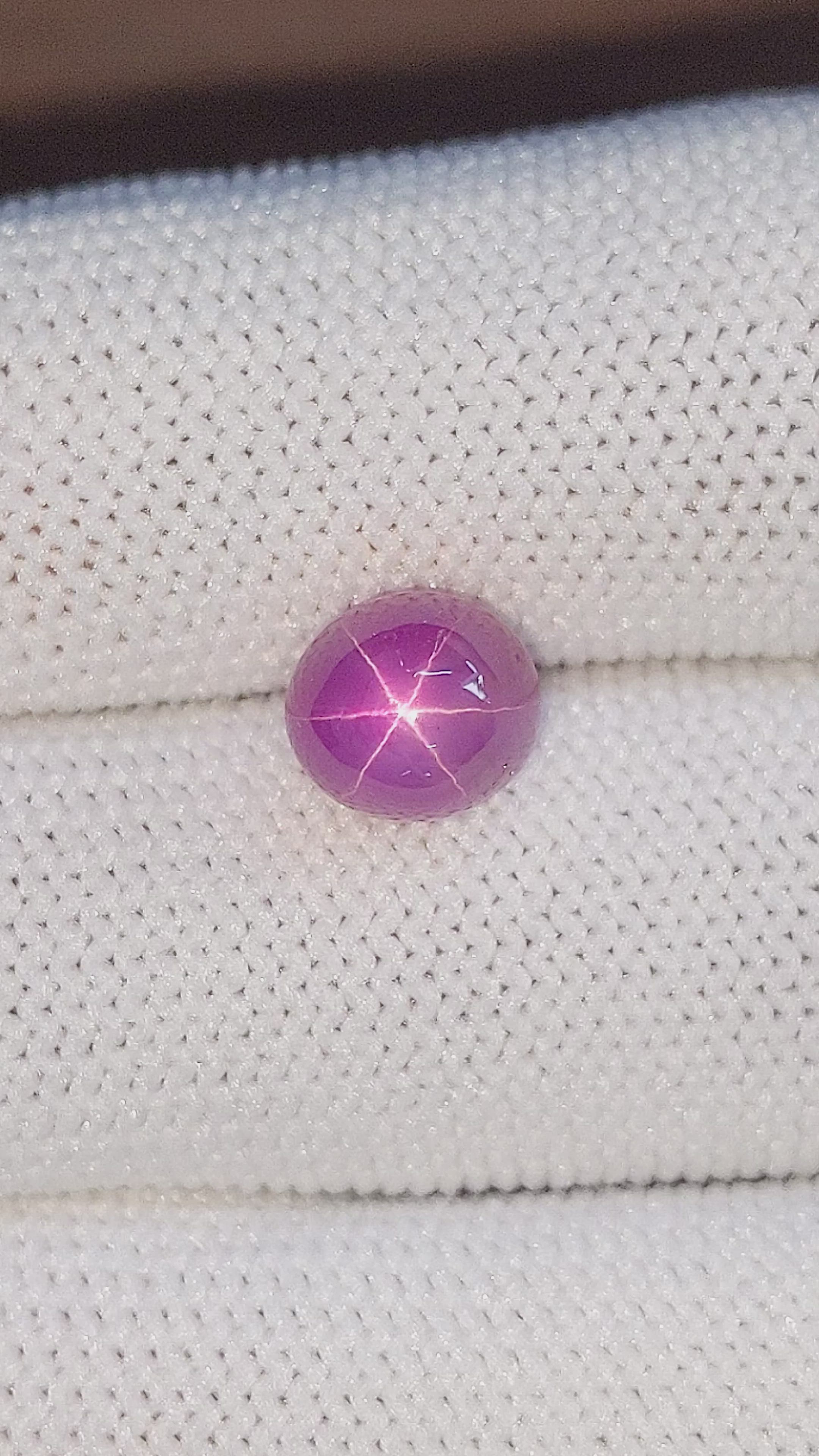 4.79 Ct. Pink Star Sapphire from Ceylon (Sri Lanka) Size Video