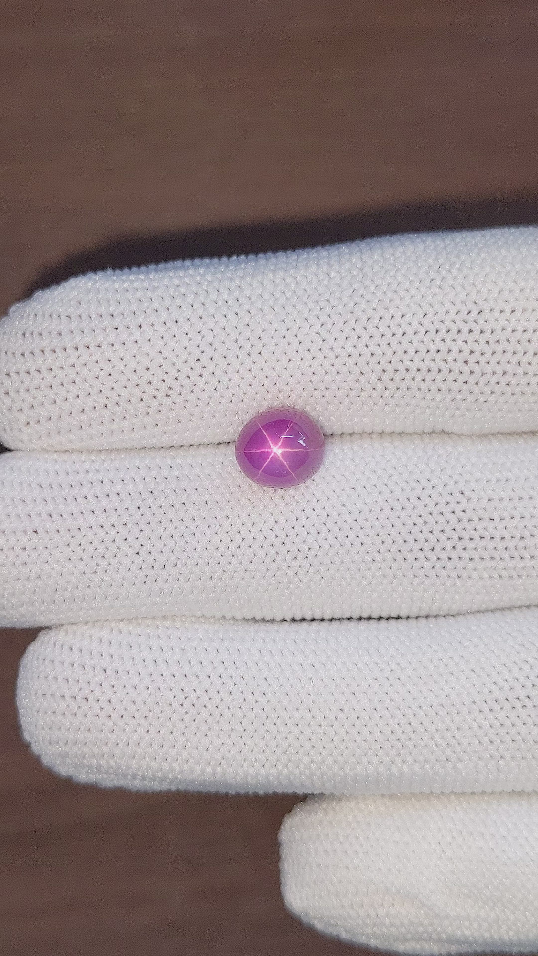 4.79 Ct. Pink Star Sapphire from Ceylon (Sri Lanka) Size Video
