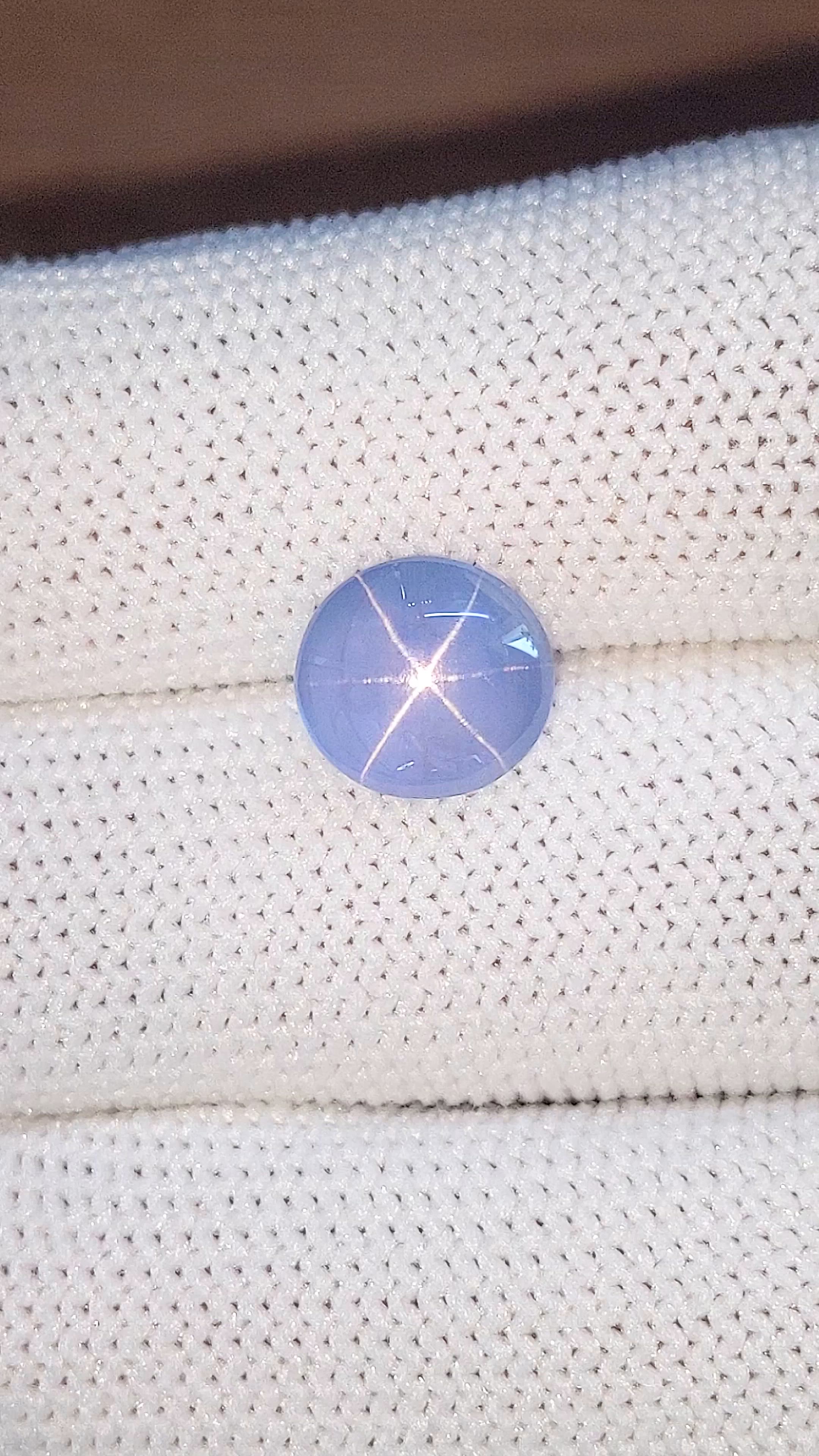 4.62 Ct. Blue Star Sapphire from Ceylon (Sri Lanka) Size Video