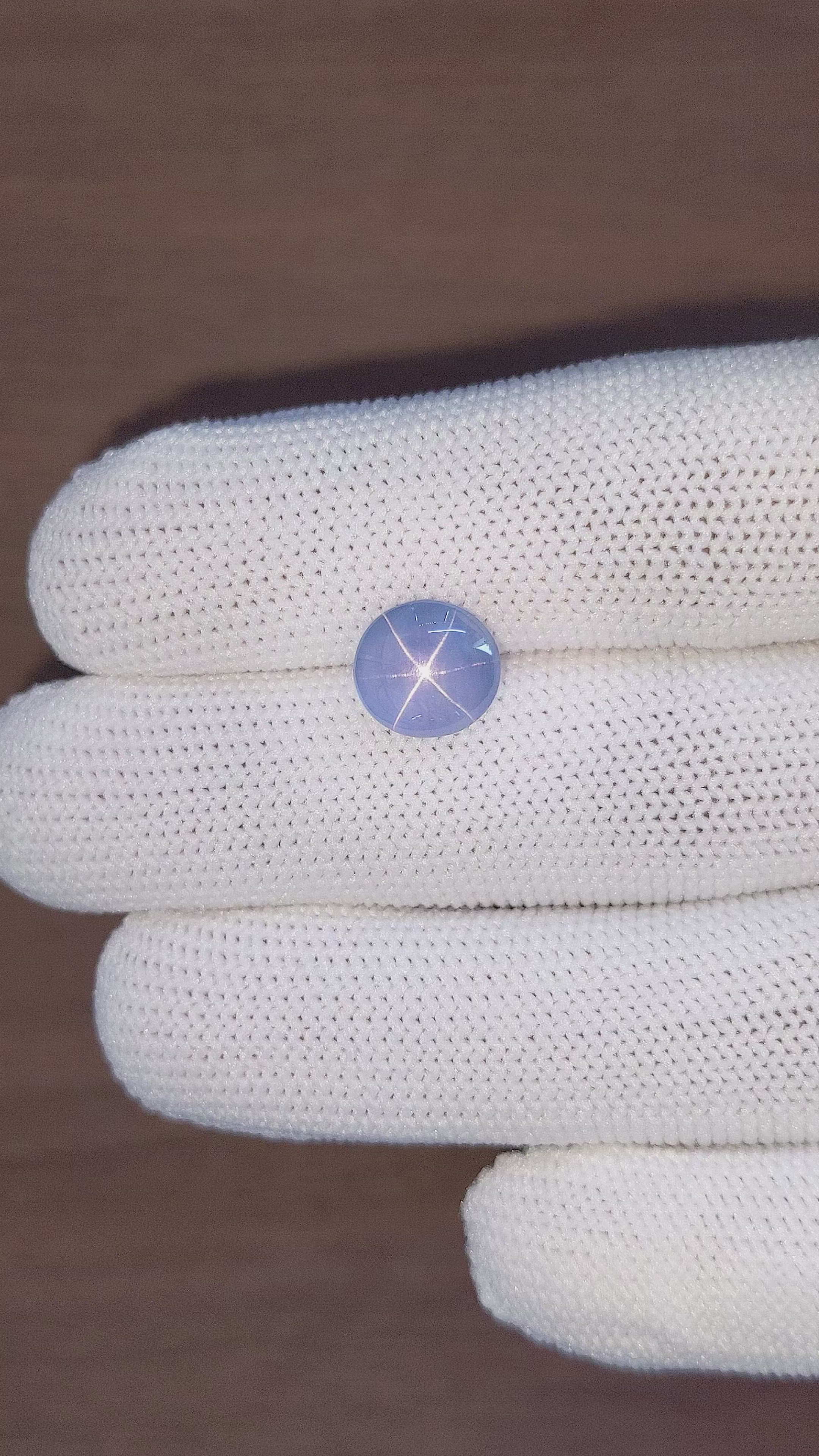 4.62 Ct. Blue Star Sapphire from Ceylon (Sri Lanka) Size Video