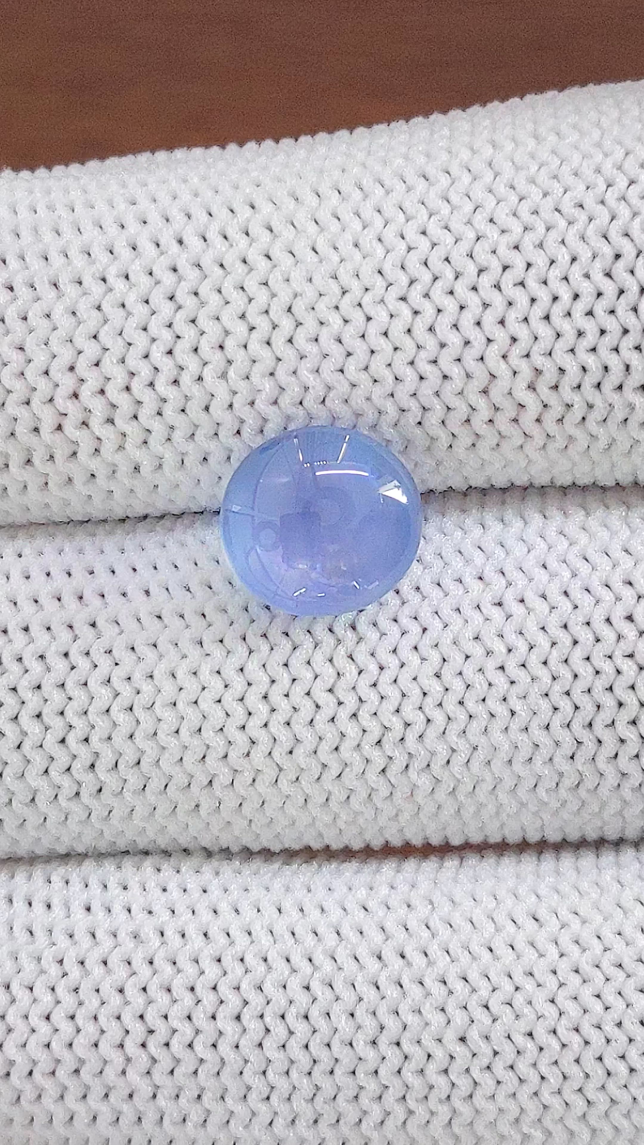4.62 Ct. Blue Star Sapphire from Ceylon (Sri Lanka) Size Video