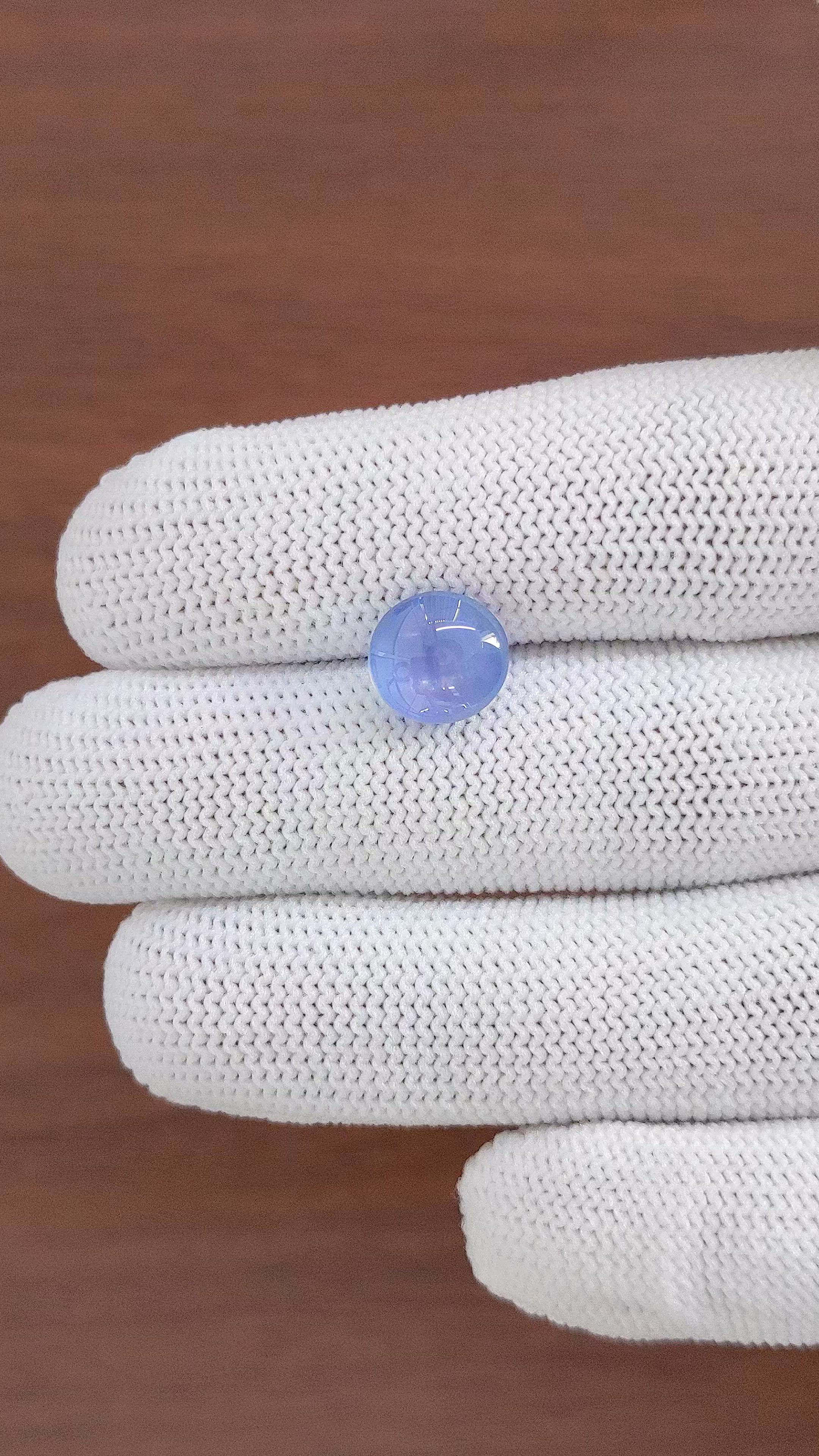 4.62 Ct. Blue Star Sapphire from Ceylon (Sri Lanka) Size Video