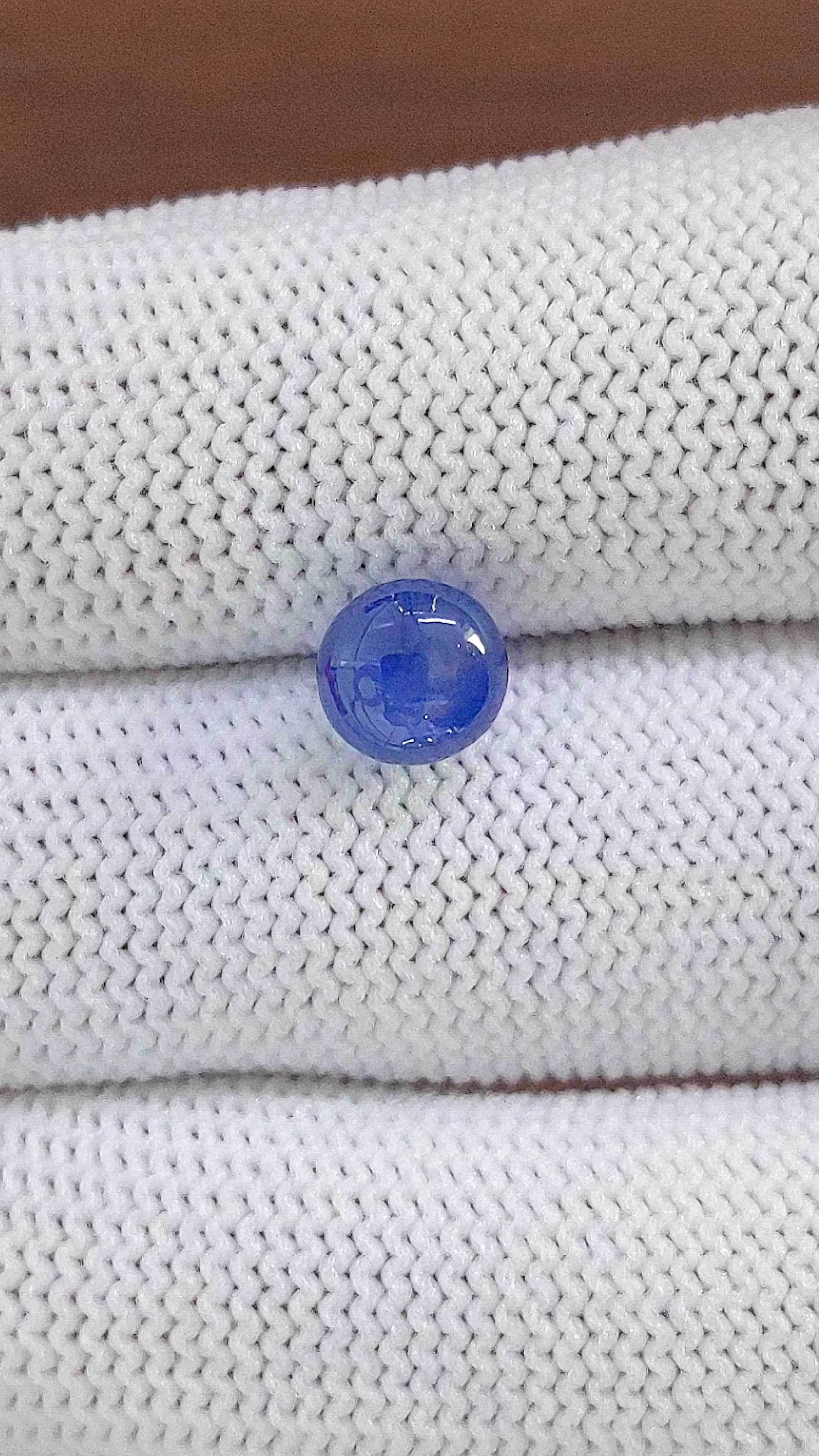 3.31 Ct. Blue Star Sapphire from Ceylon (Sri Lanka) Size Video