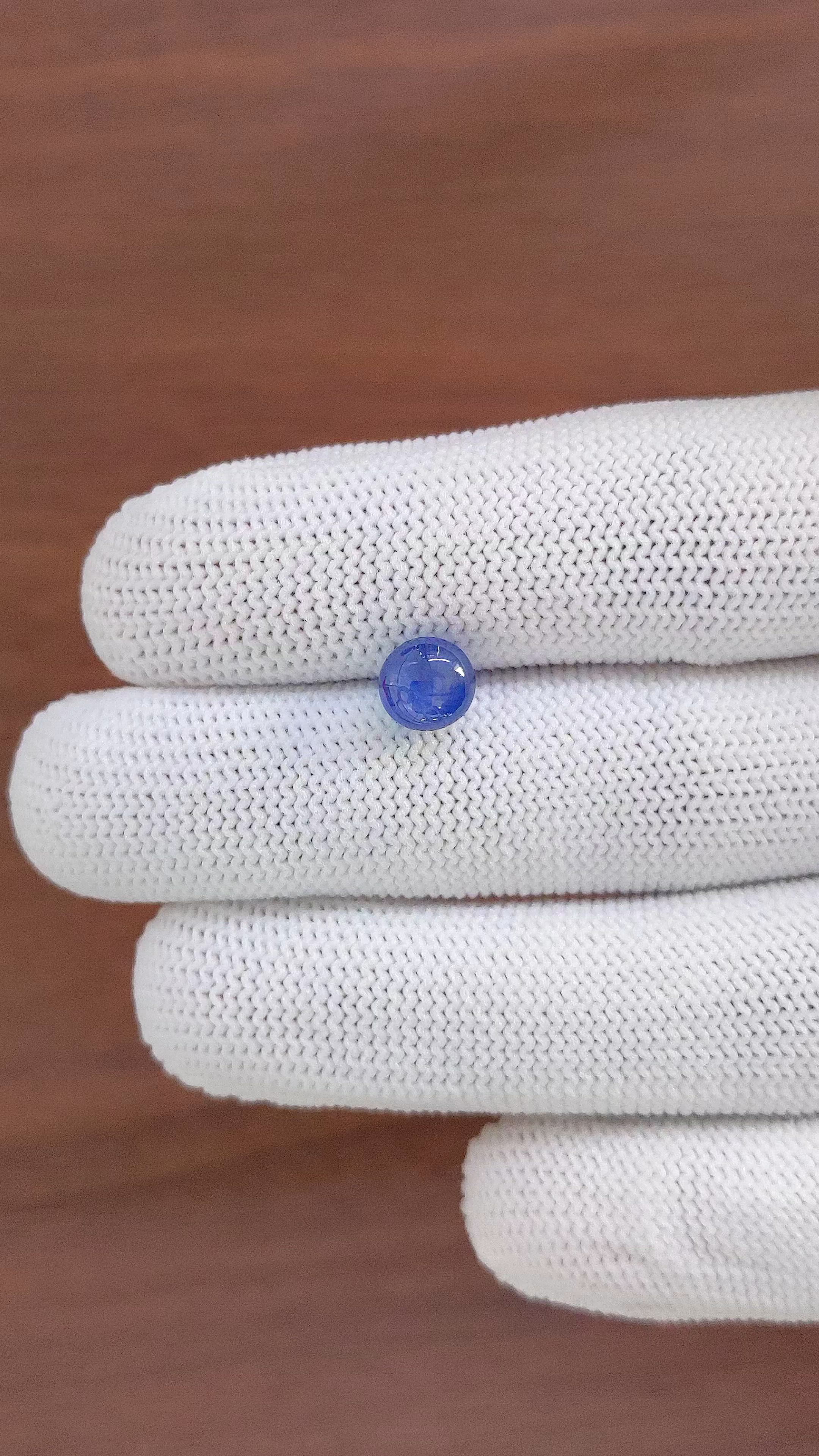 3.31 Ct. Blue Star Sapphire from Ceylon (Sri Lanka) Size Video