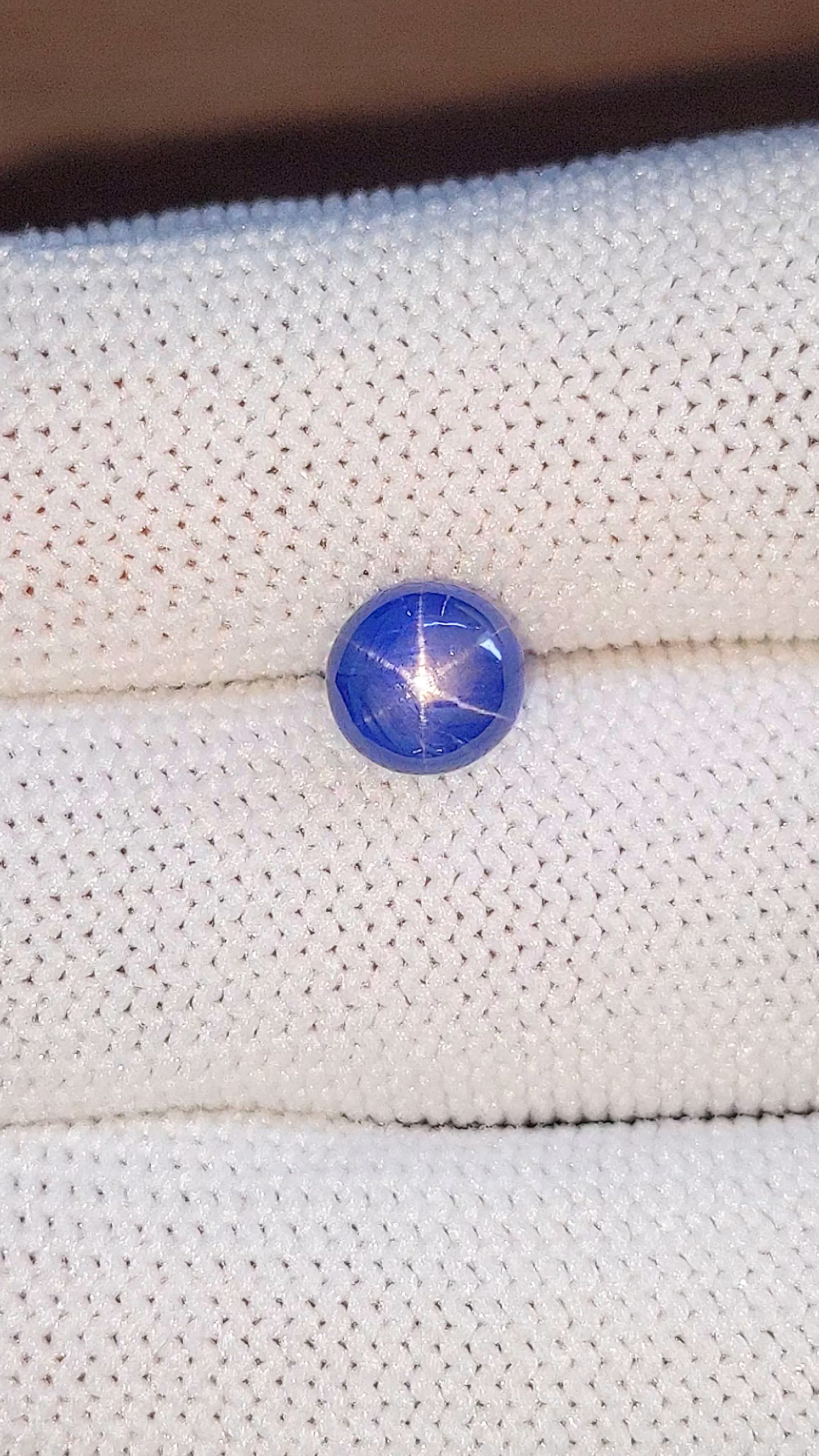 3.31 Ct. Blue Star Sapphire from Ceylon (Sri Lanka) Size Video