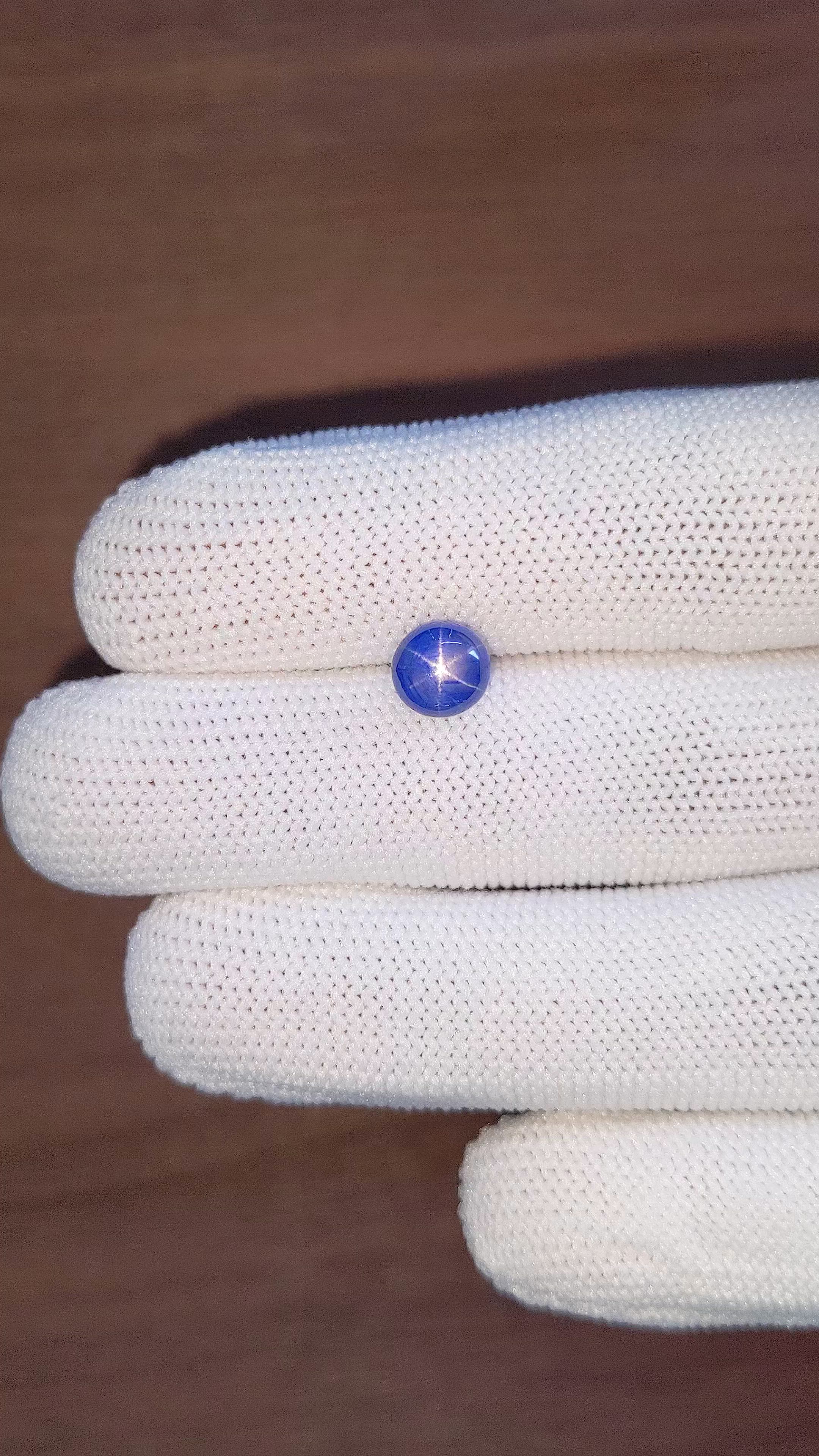 3.31 Ct. Blue Star Sapphire from Ceylon (Sri Lanka) Size Video