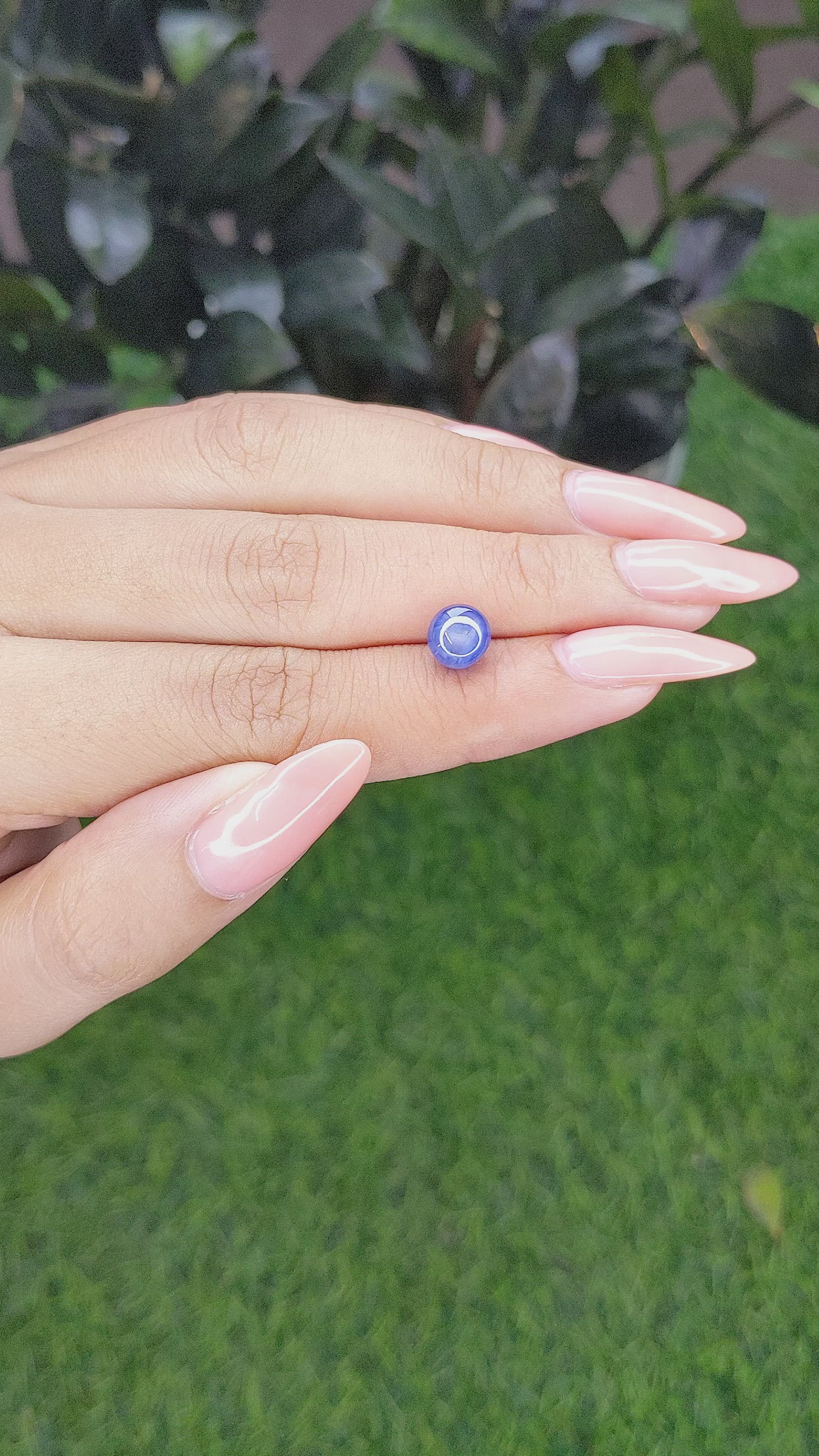 3.31 Ct. Blue Star Sapphire from Ceylon (Sri Lanka) Size Video