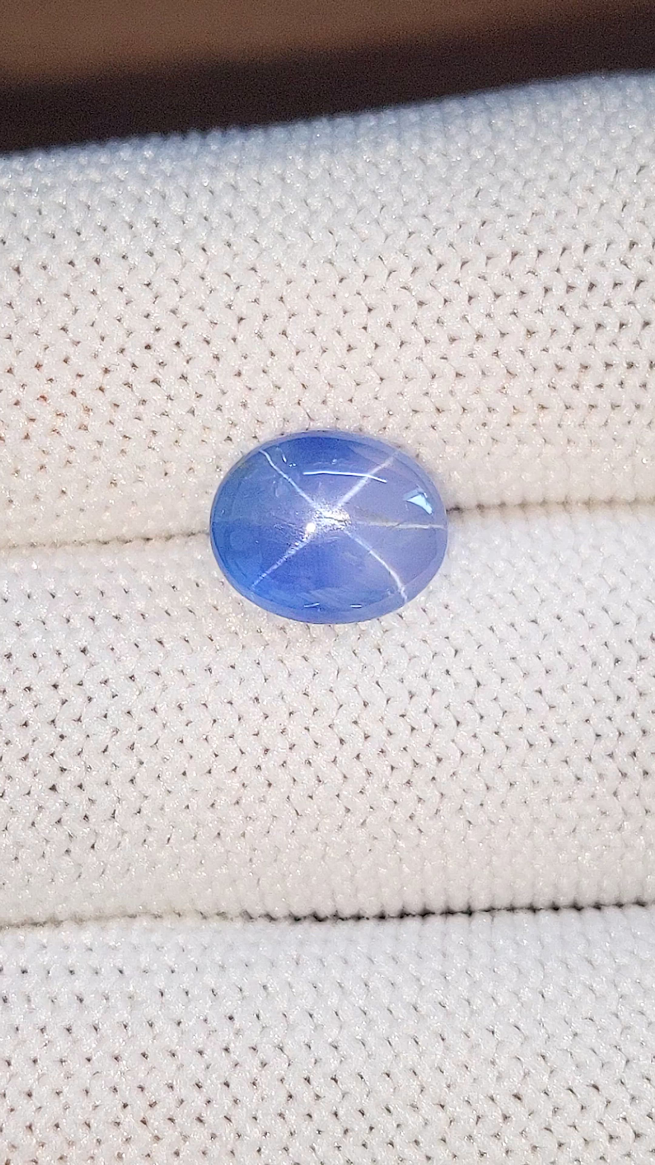 4.36 Ct. Blue Star Sapphire from Ceylon (Sri Lanka) Size Video
