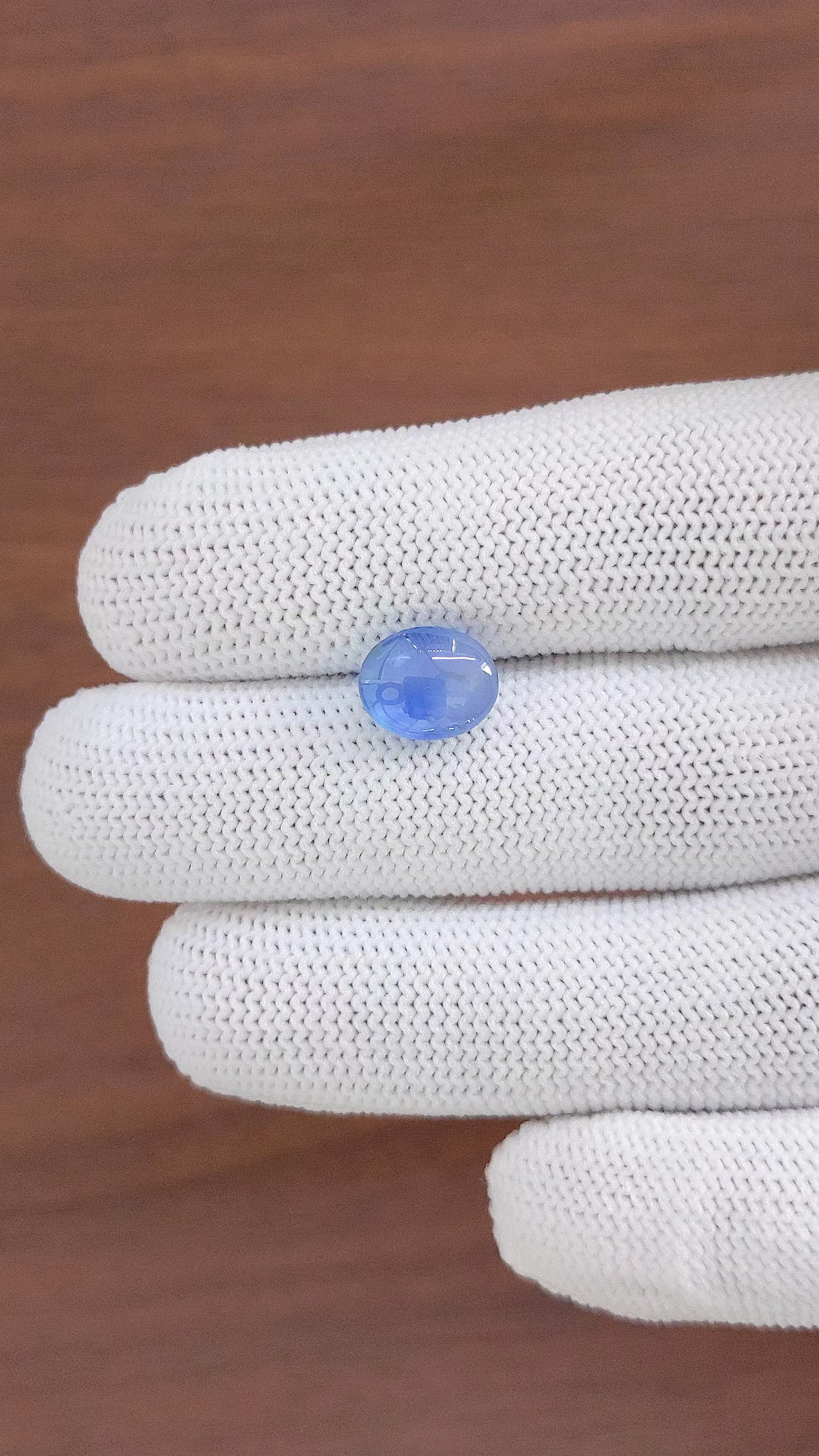 4.36 Ct. Blue Star Sapphire from Ceylon (Sri Lanka) Size Video