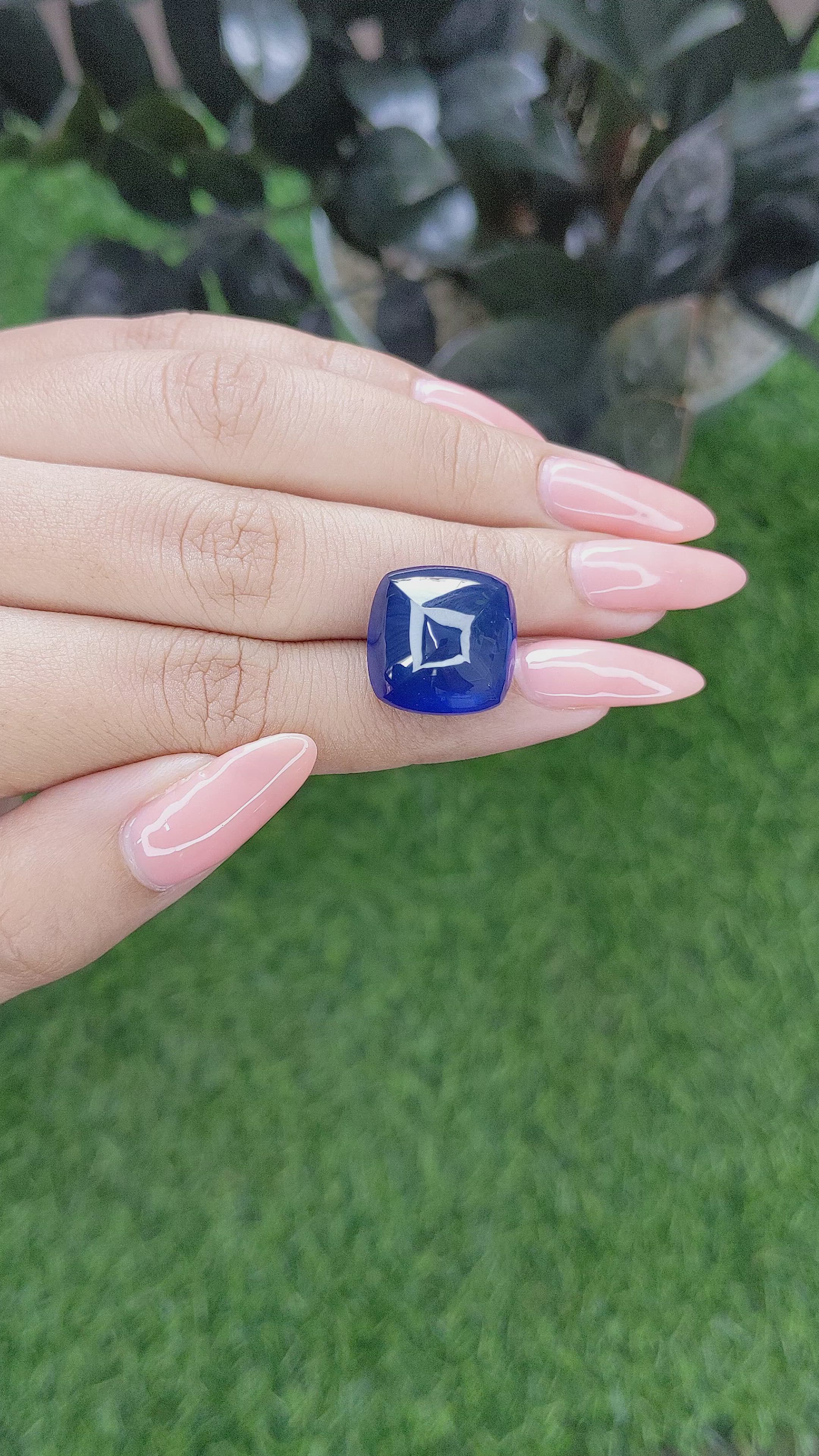 26.51 Ct. Blue Sapphire from Ceylon (Sri Lanka) Size Video