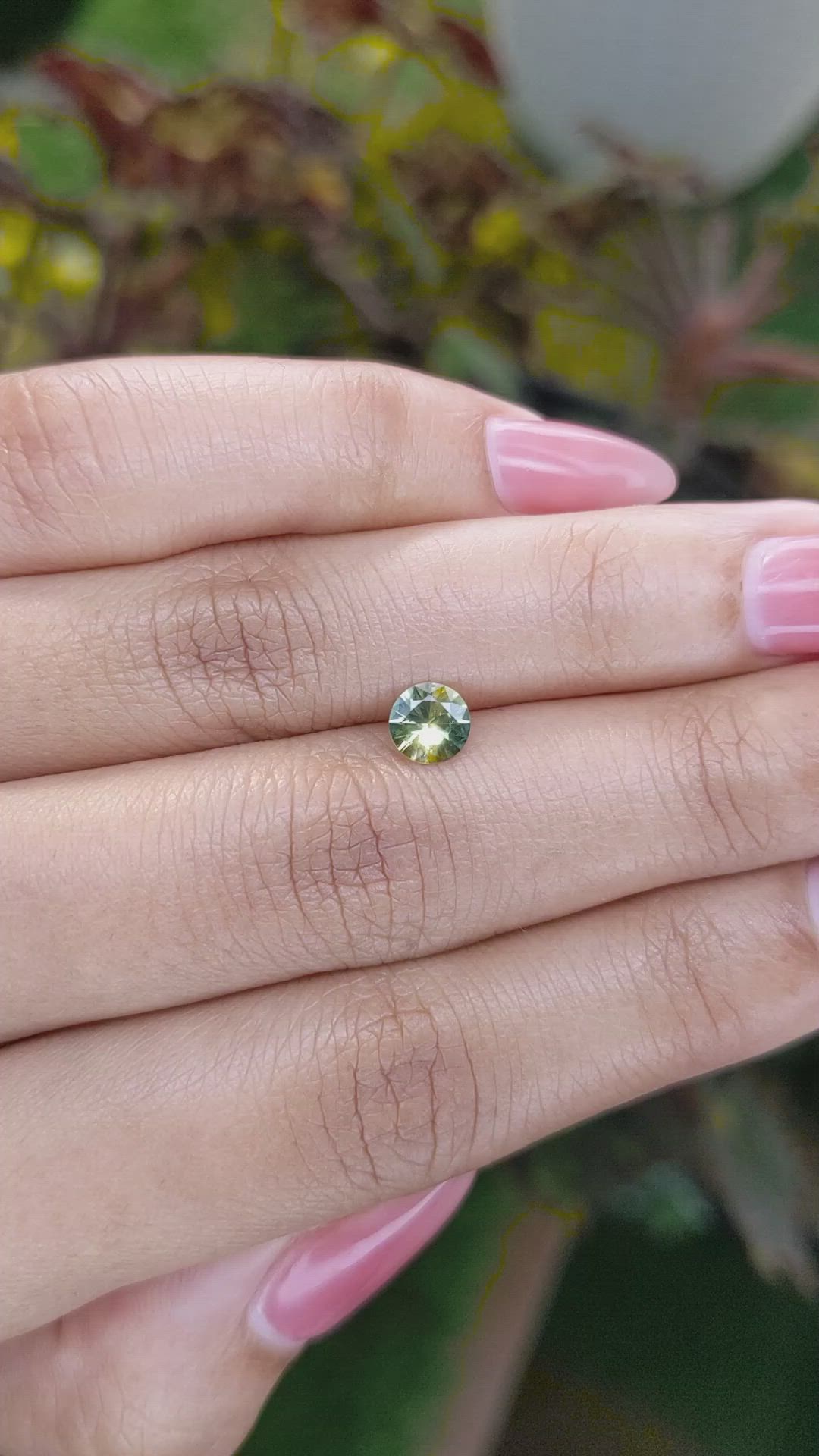 0.63 Ct. Bi Color / Parti Sapphire from Madagascar Size Video