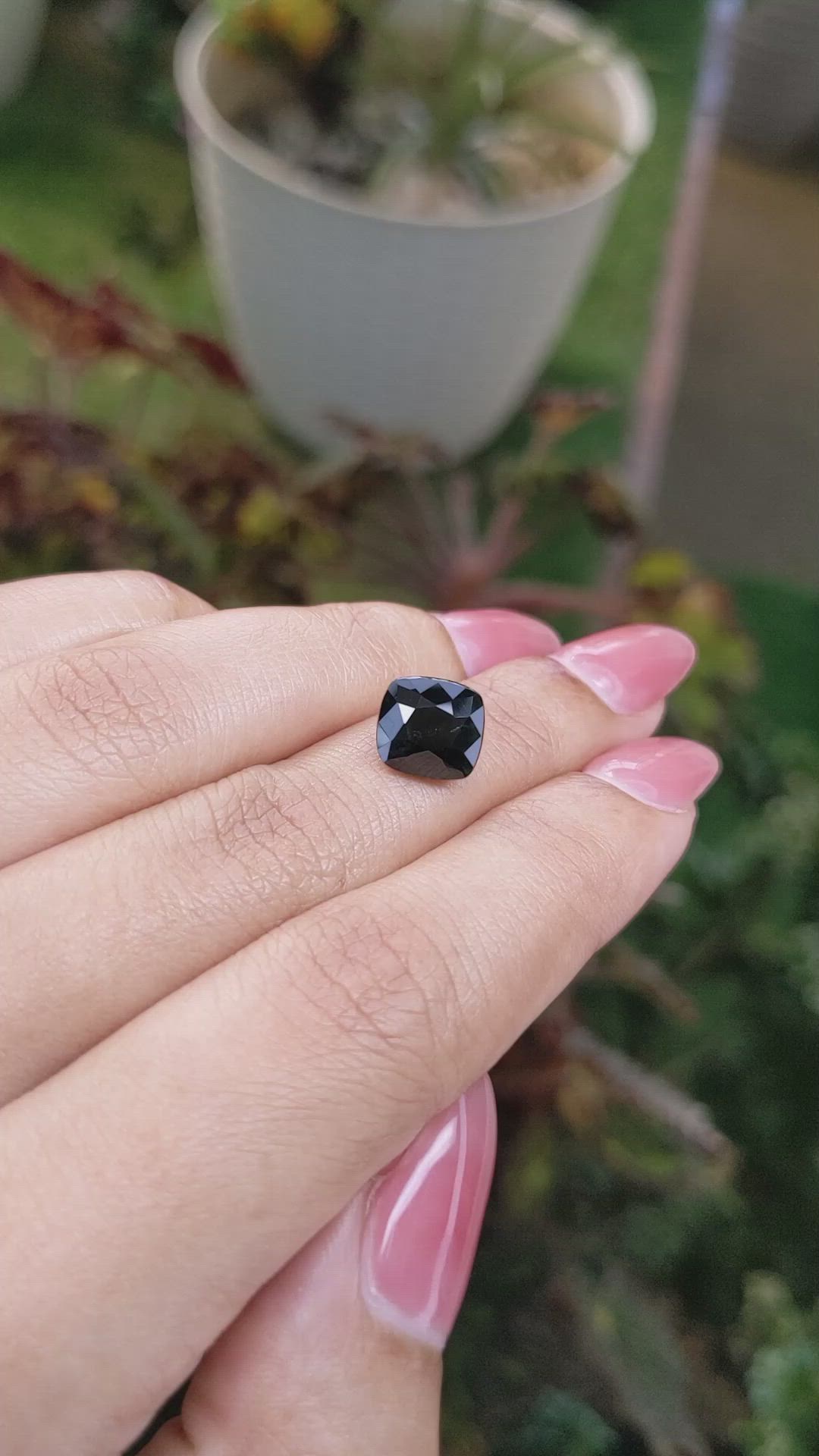 3.96 Ct. Greenish Blue Sapphire from Madagascar Size Video