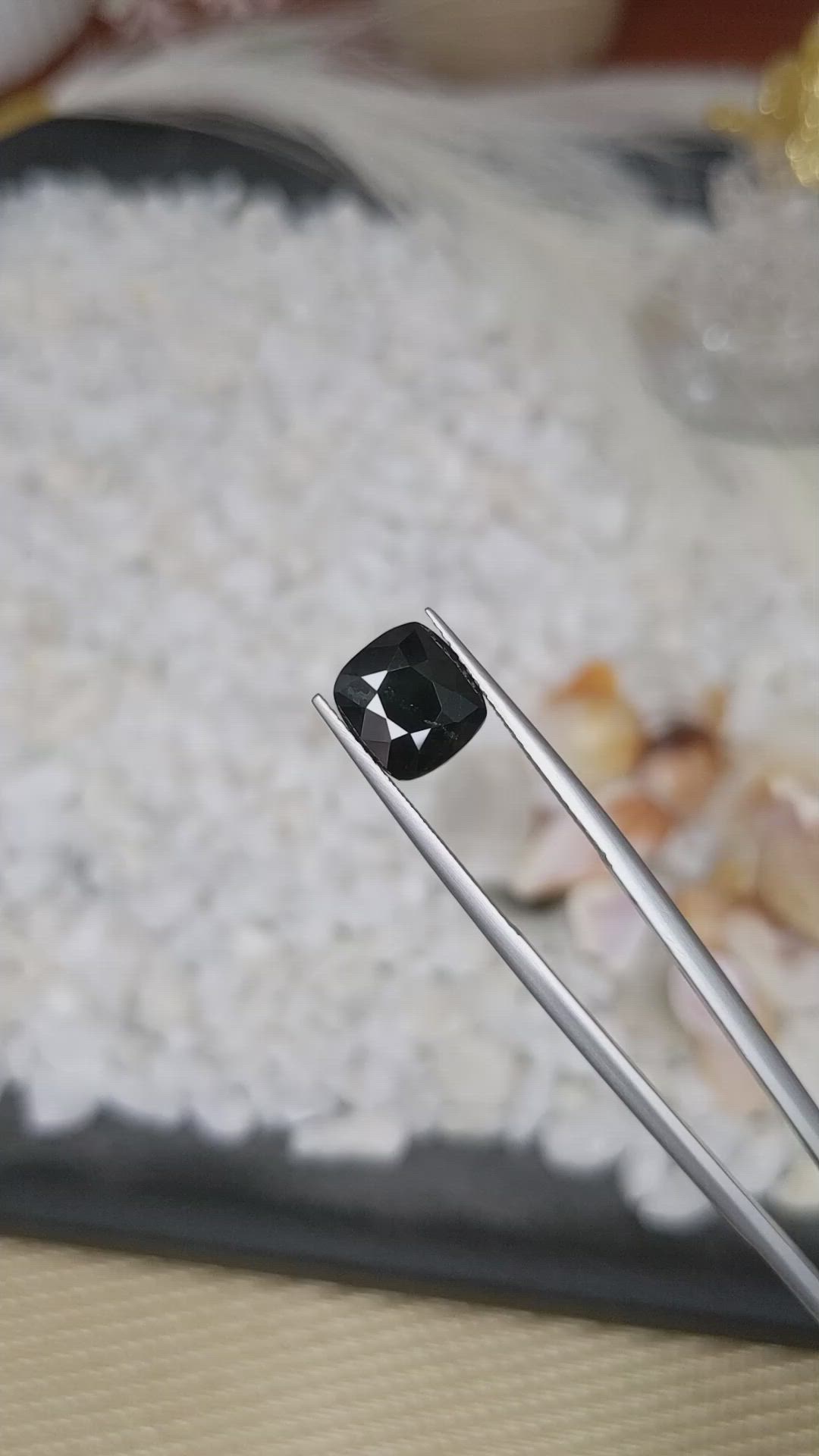 3.96 Ct. Greenish Blue Sapphire from Madagascar Size Video