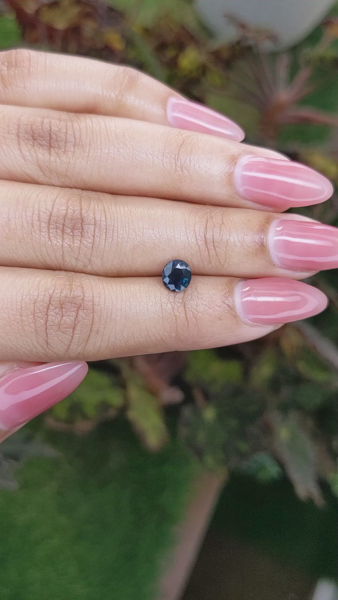 0.85 Ct. Greenish Blue Sapphire from Madagascar Size Video