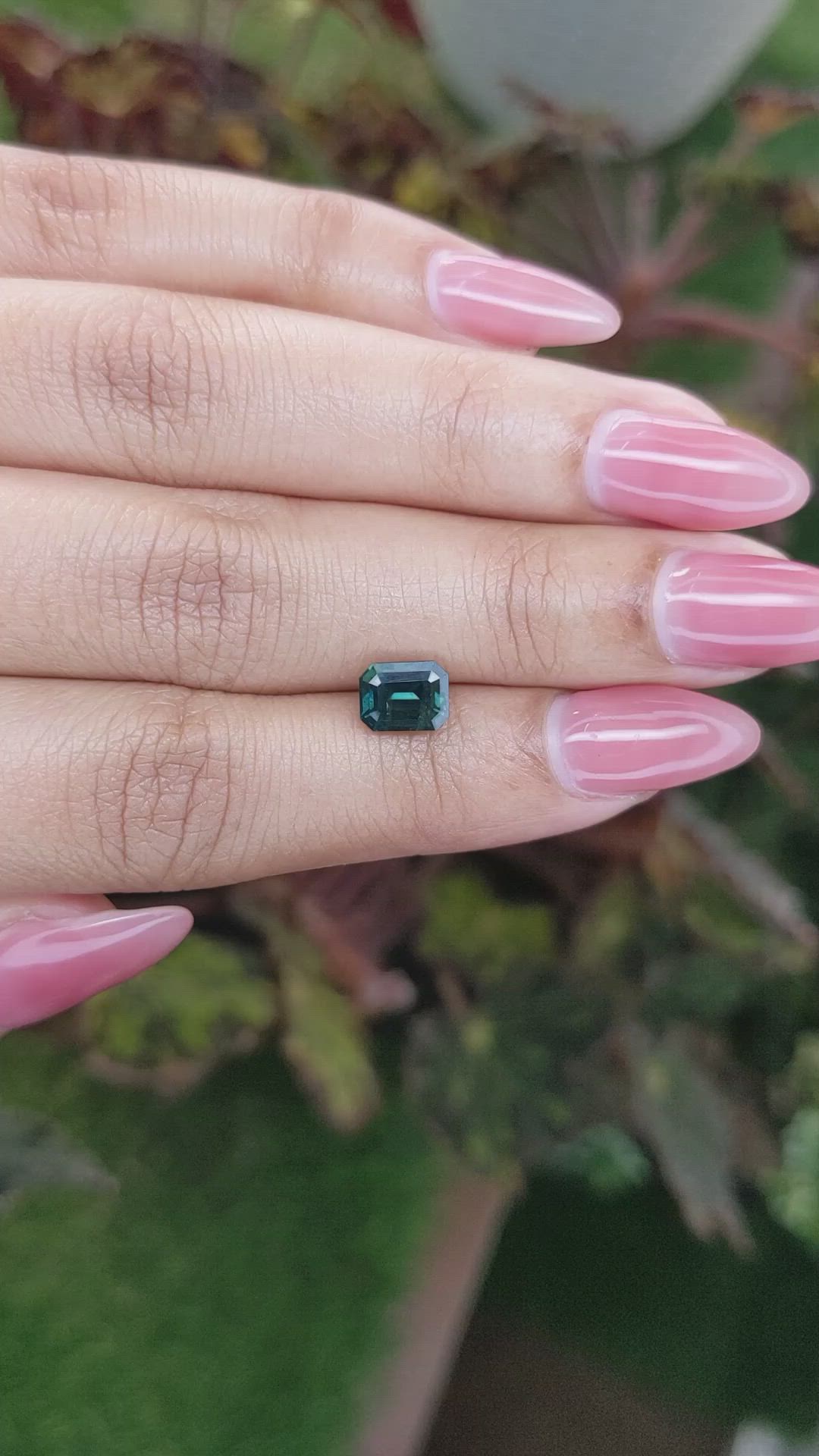 1.85 Ct. Bluish Green Sapphire from Madagascar Size Video