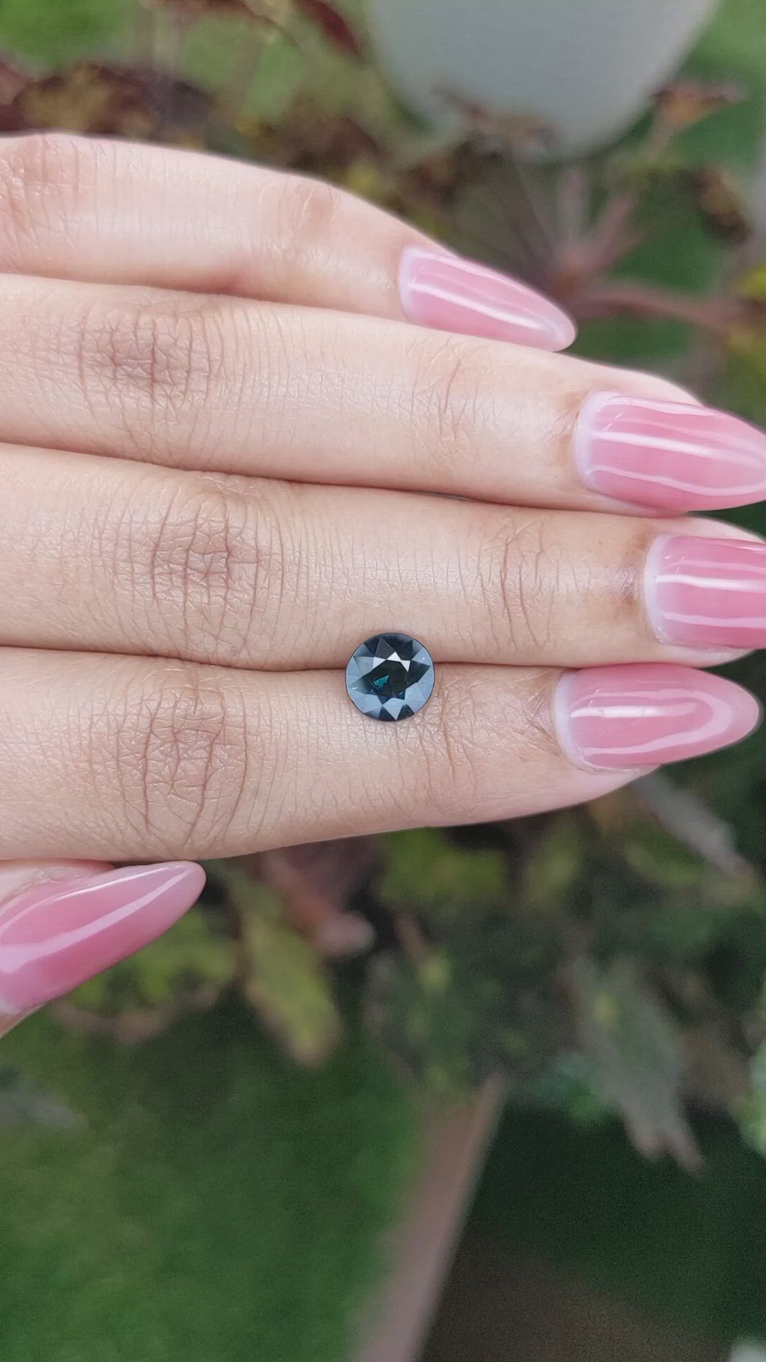 1.45 Ct. Greenish Blue Sapphire from Madagascar Size Video