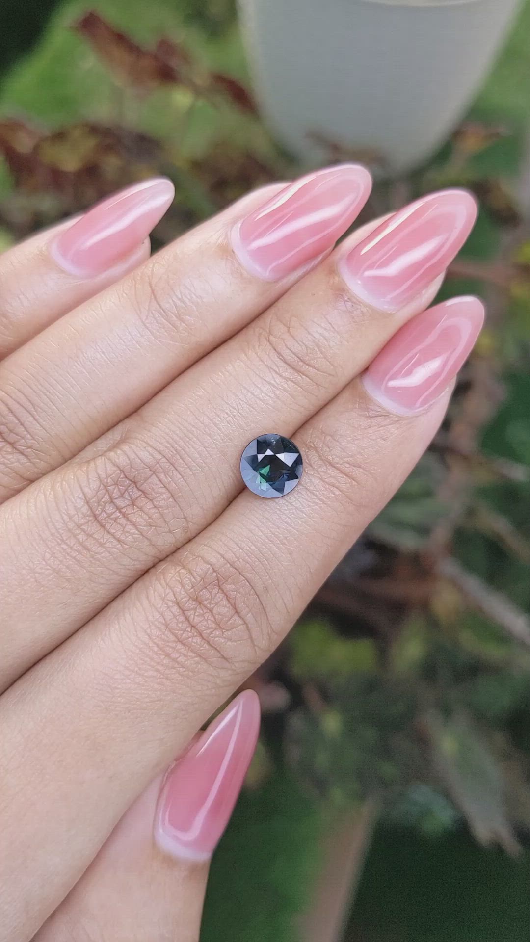 1.45 Ct. Greenish Blue Sapphire from Madagascar Size Video