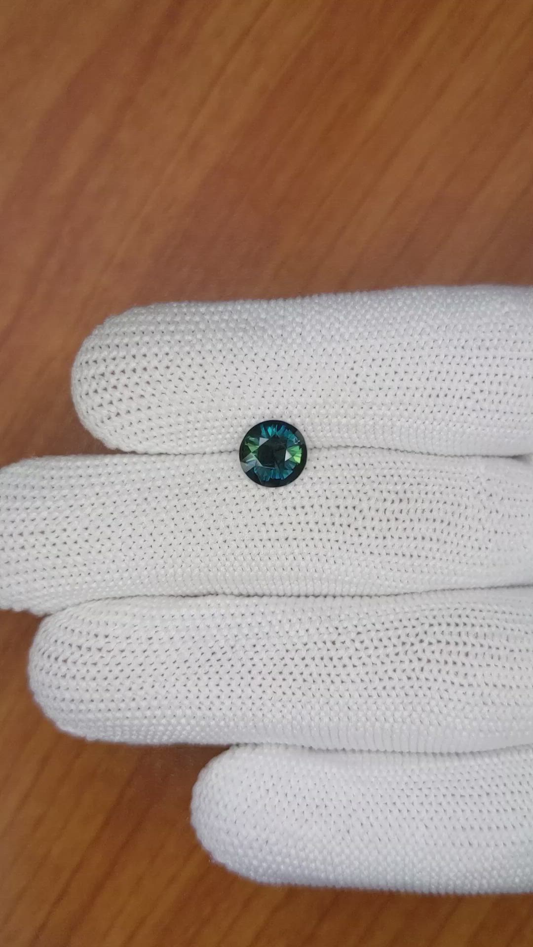 1.45 Ct. Greenish Blue Sapphire from Madagascar Size Video