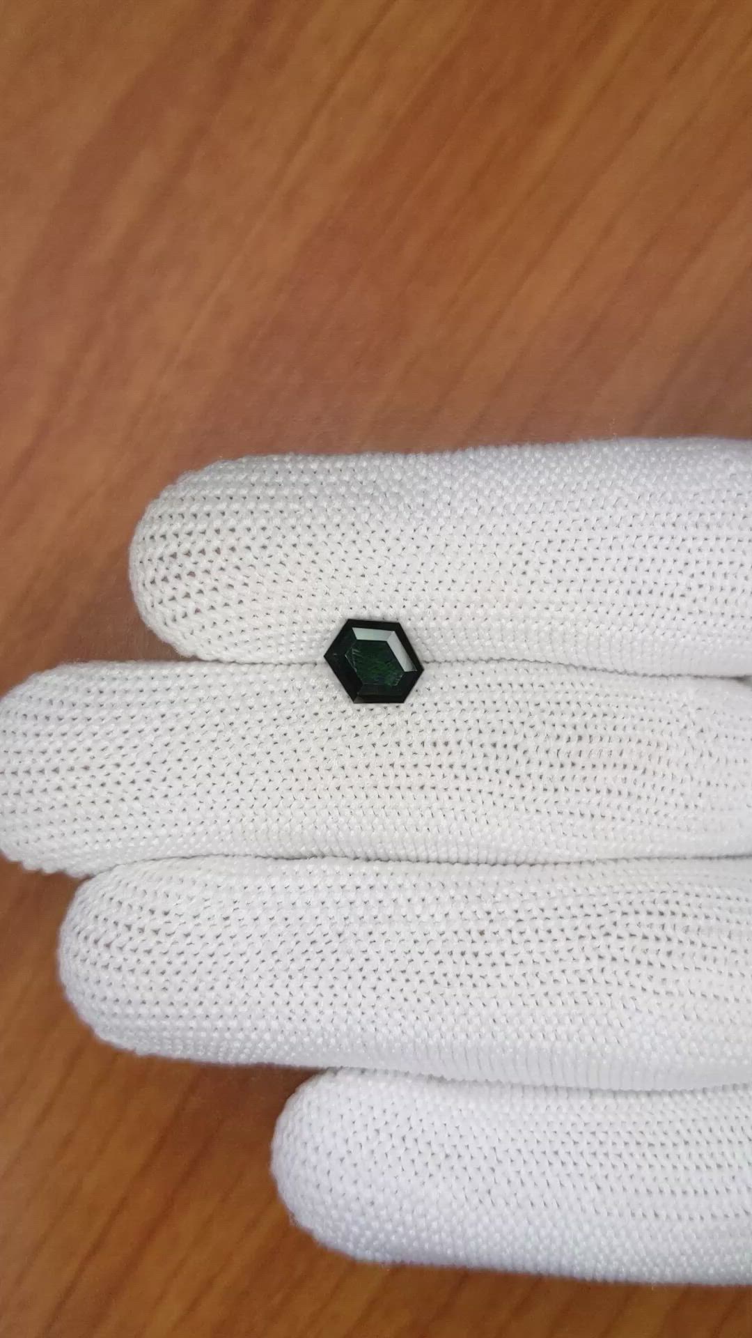 1.60 Ct. Green Sapphire from Madagascar Size Video
