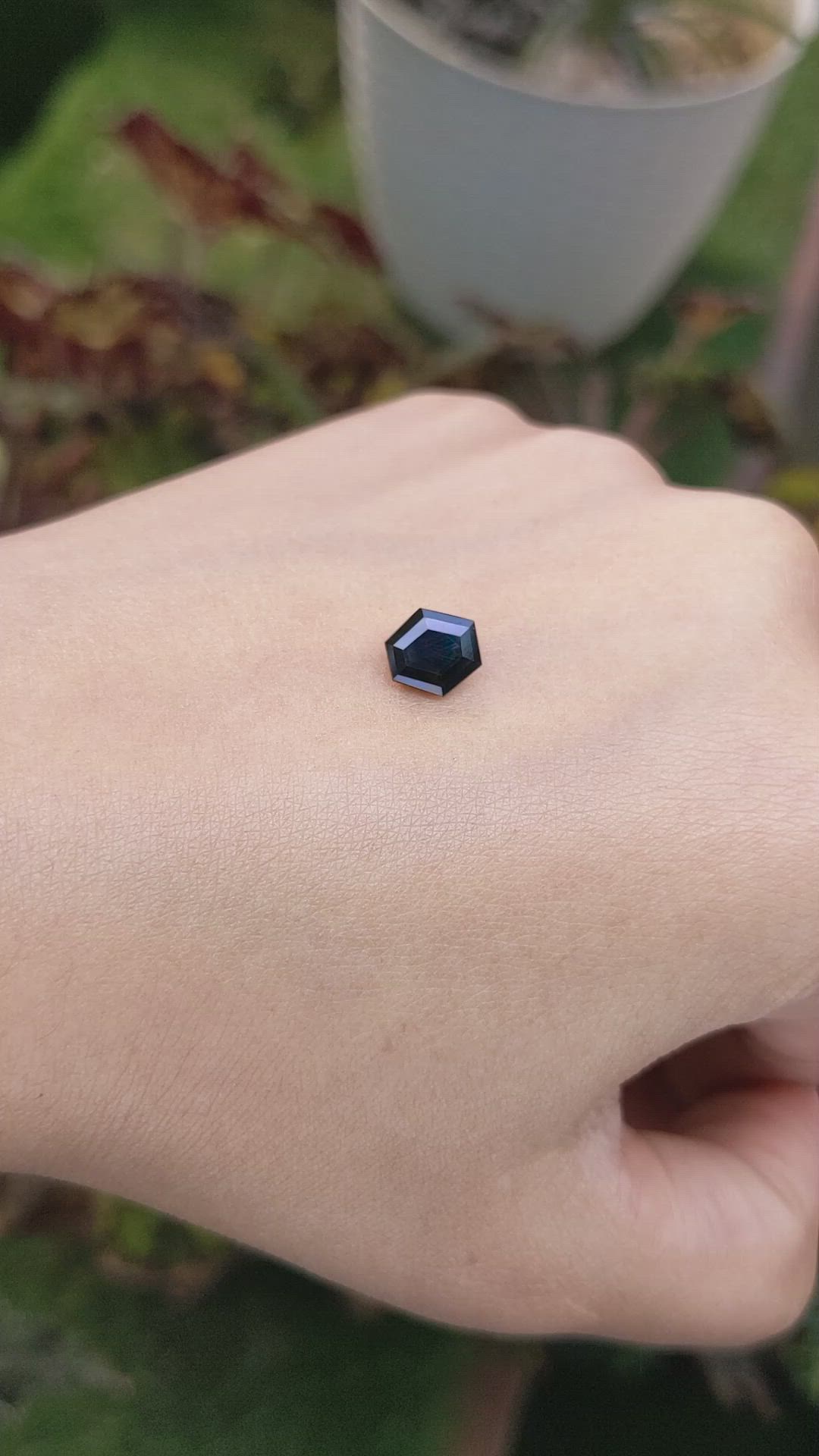 1.60 Ct. Green Sapphire from Madagascar Size Video