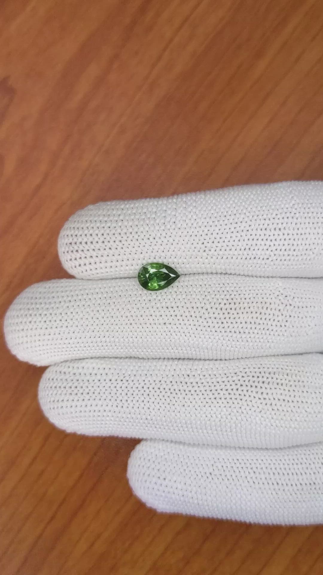 1.10 Ct. Green Sapphire from Madagascar Size Video
