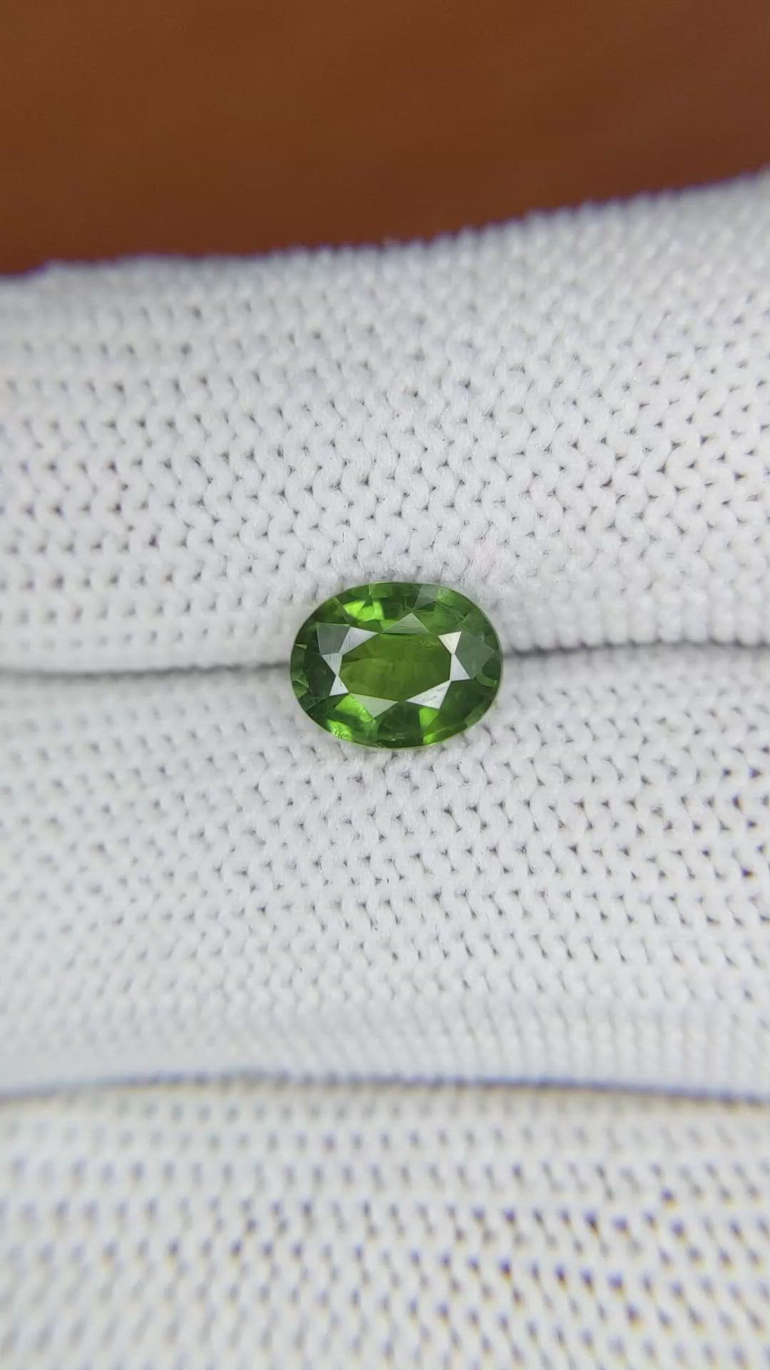 1.60 Ct. Green Sapphire from Madagascar Size Video
