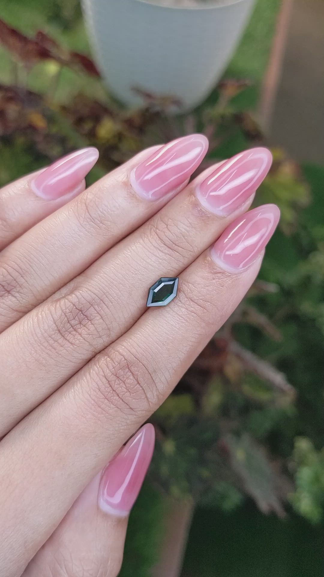 1.19 Ct. Green Sapphire from Madagascar Size Video