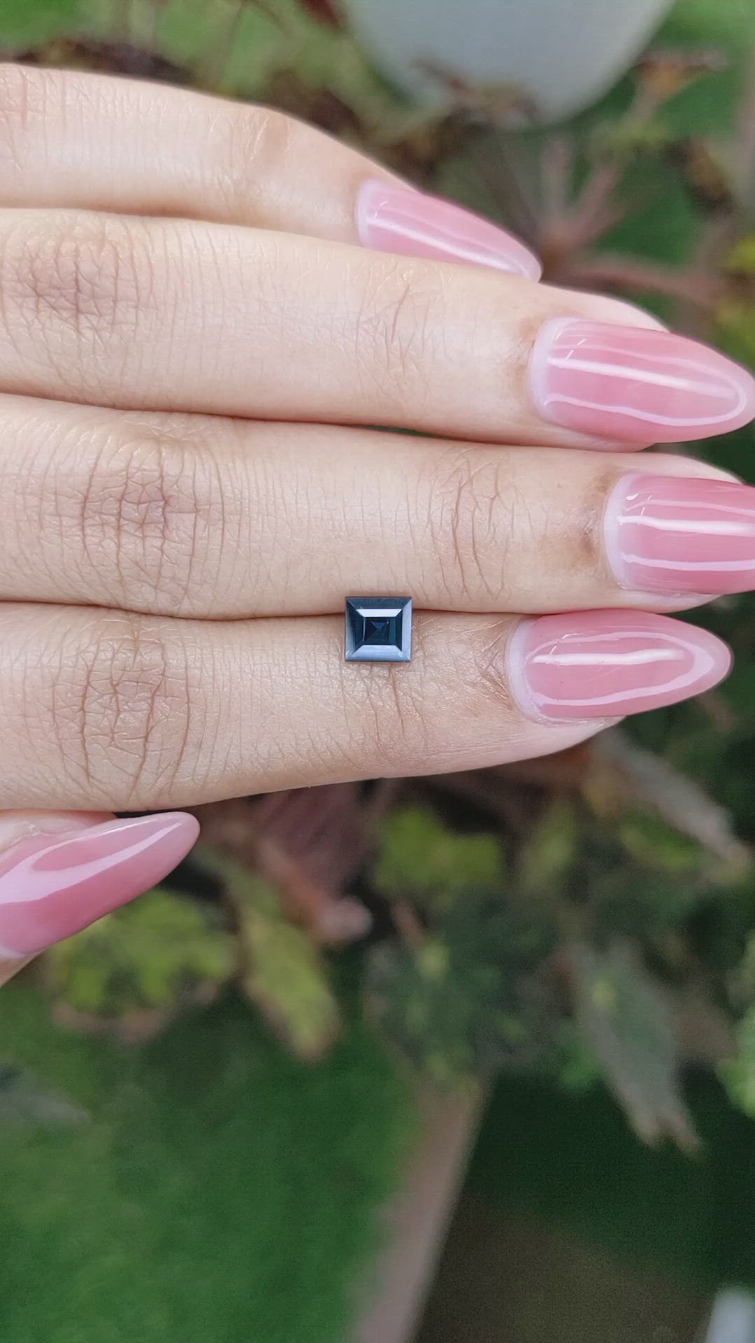 0.88 Ct. Greenish Blue Sapphire from Madagascar Size Video