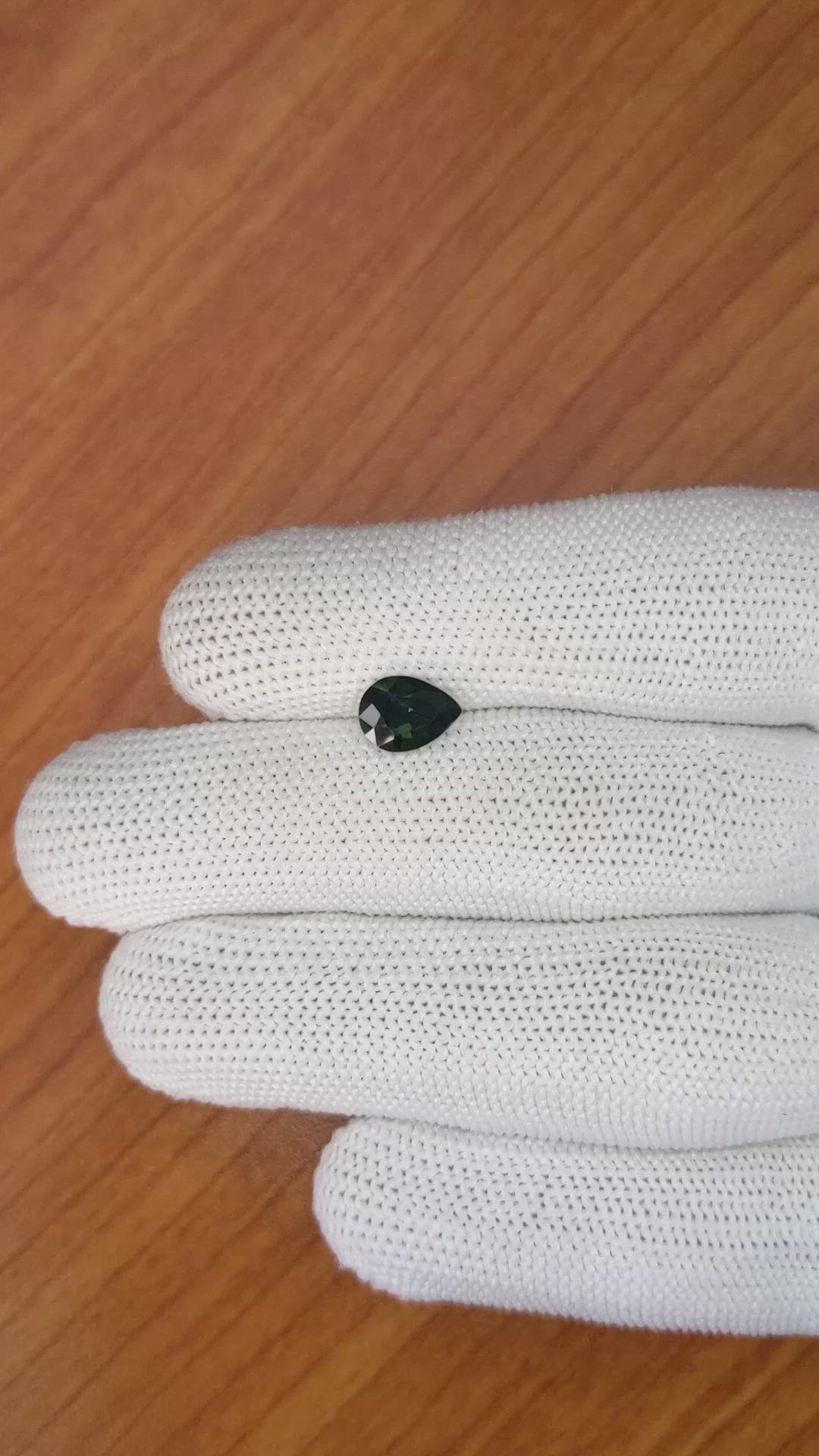 1.83 Ct. Greenish Blue Sapphire from Madagascar Size Video