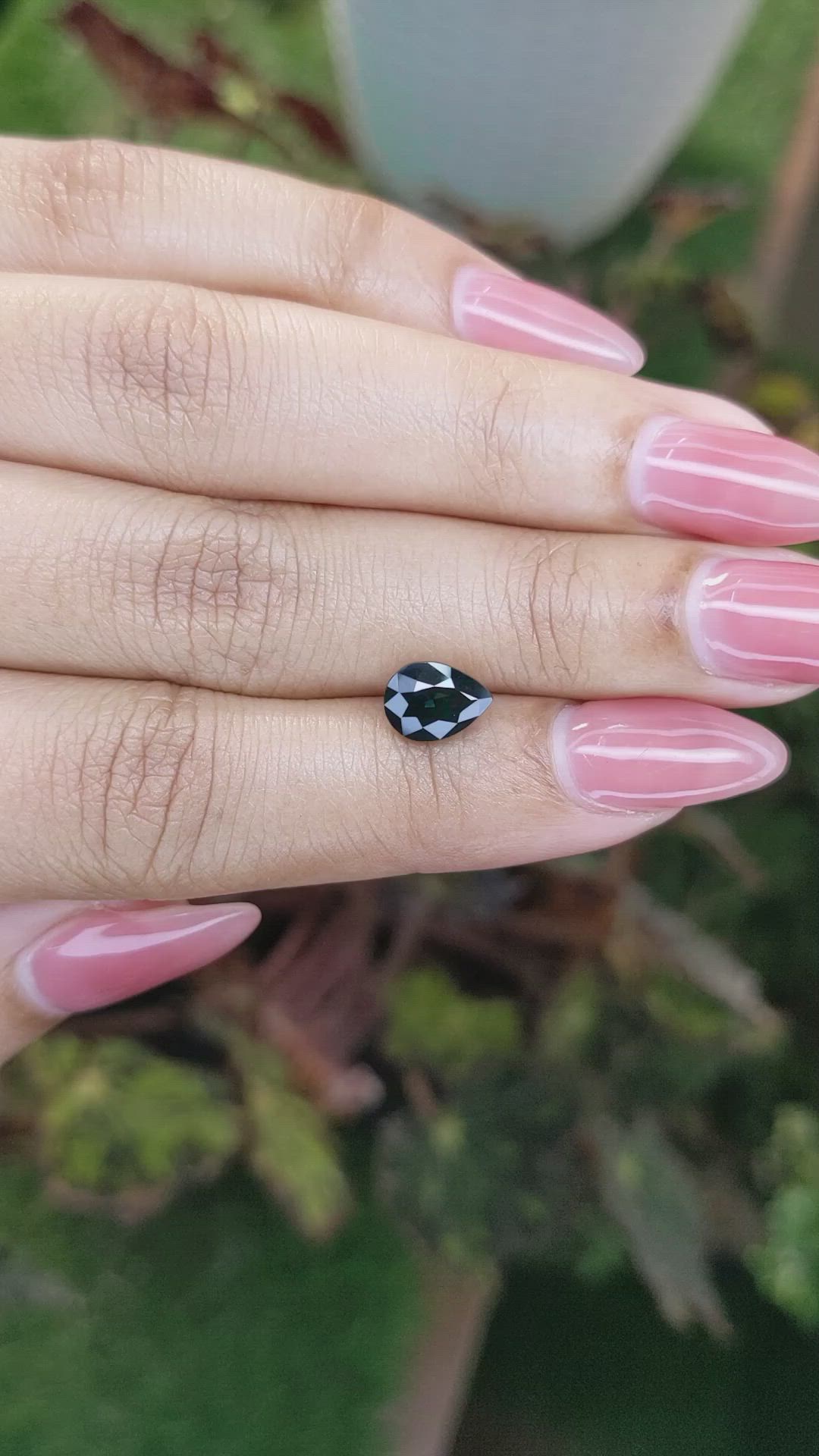 1.83 Ct. Greenish Blue Sapphire from Madagascar Size Video