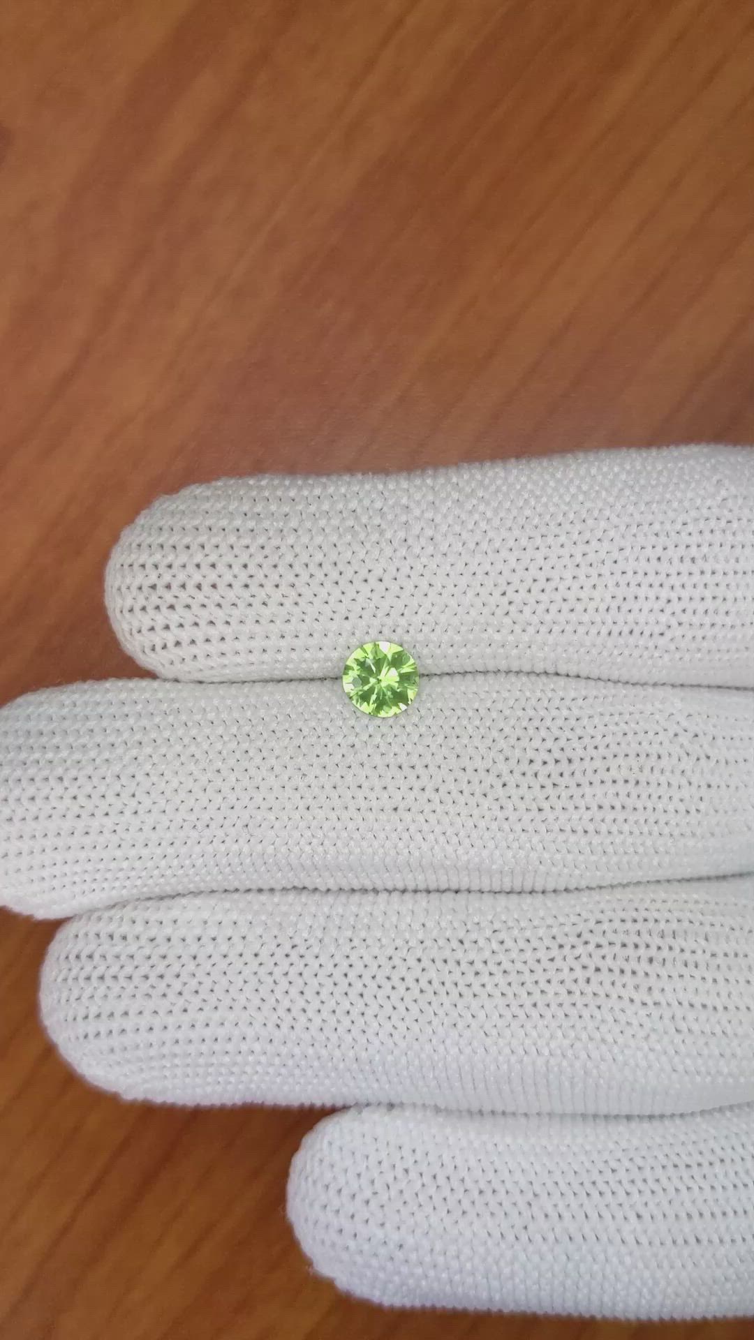 0.72 Ct. Green Sapphire from Madagascar Size Video