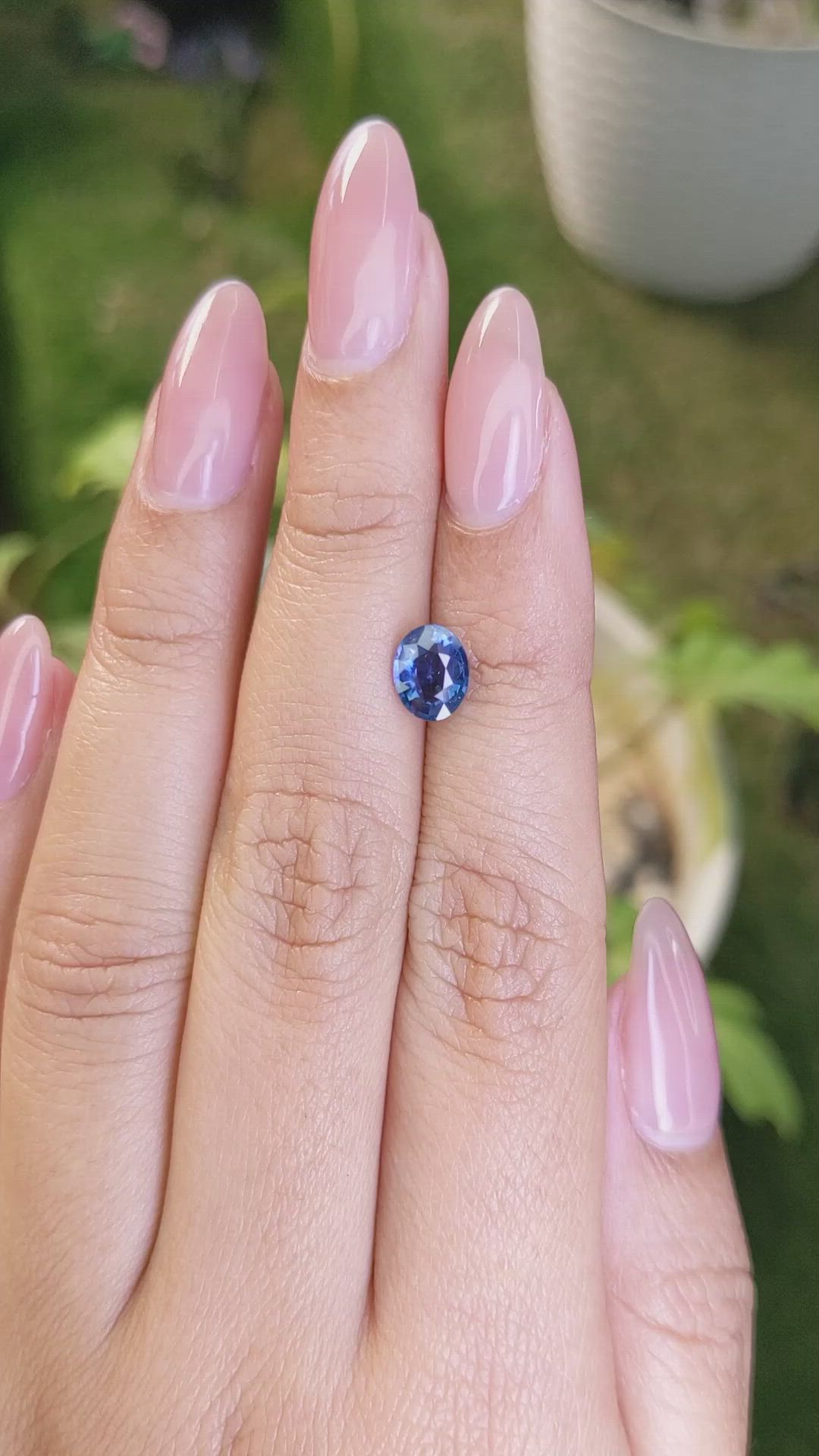1.19 Ct. Blue Sapphire from Madagascar Size Video