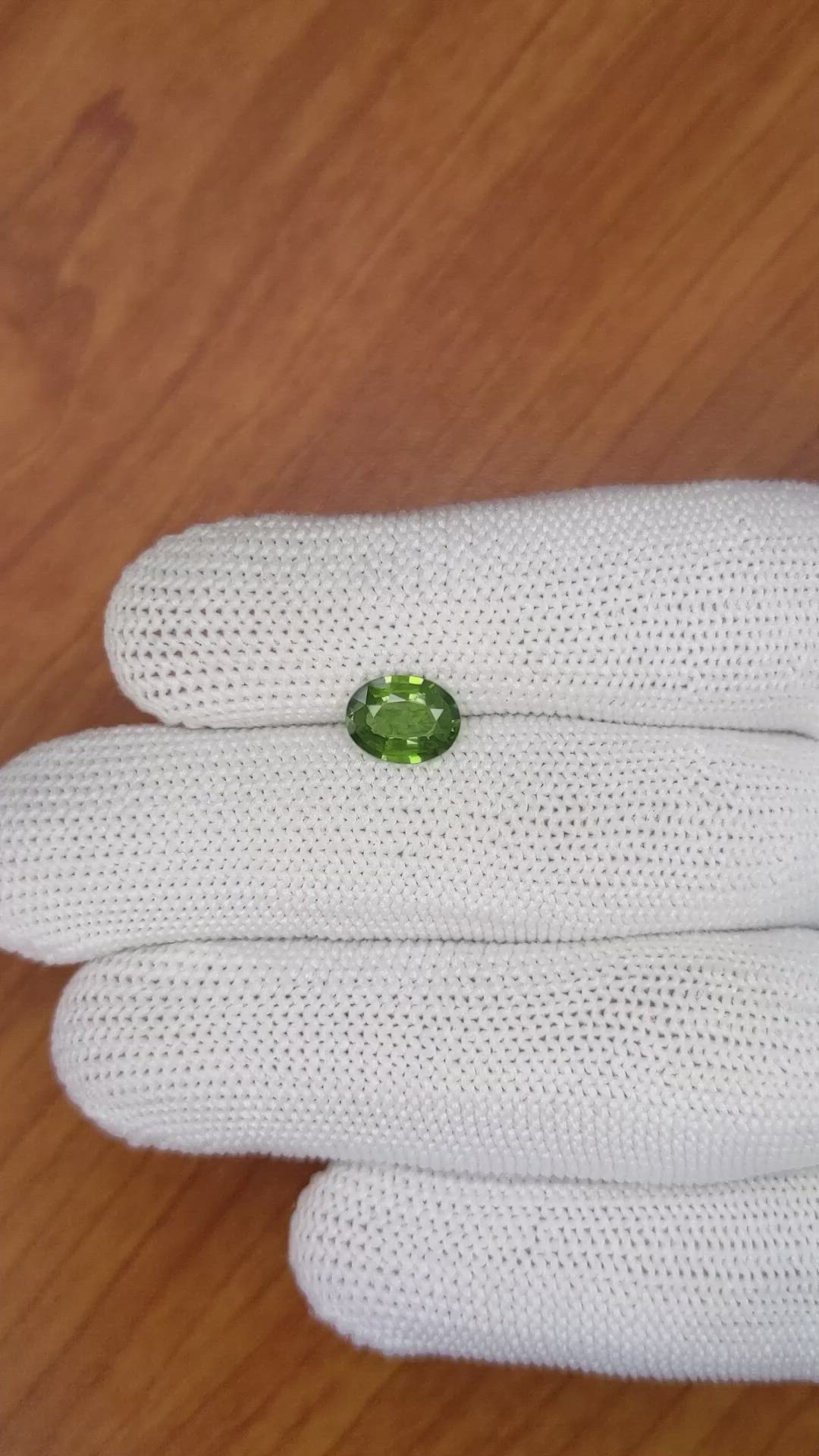 1.48 Ct. Green Sapphire from Madagascar Size Video