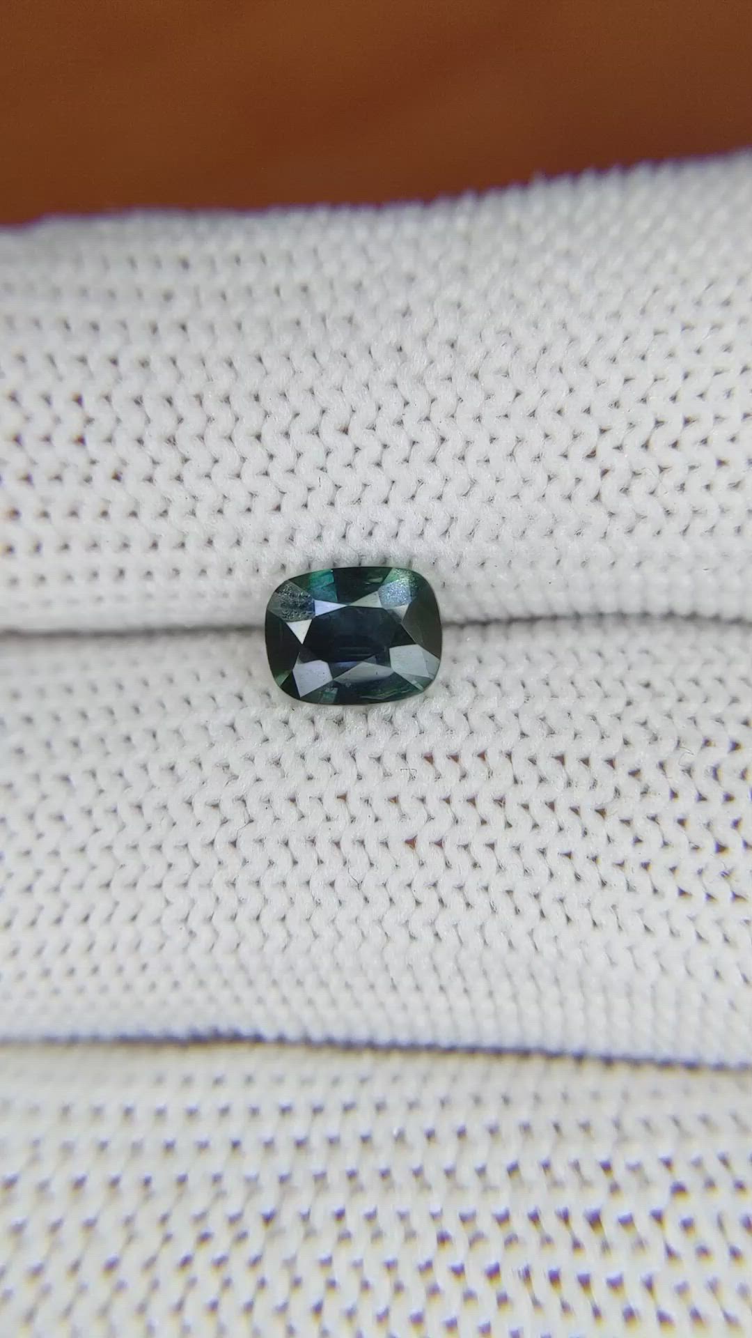 1.03 Ct. Bluish Green Sapphire from Madagascar Size Video