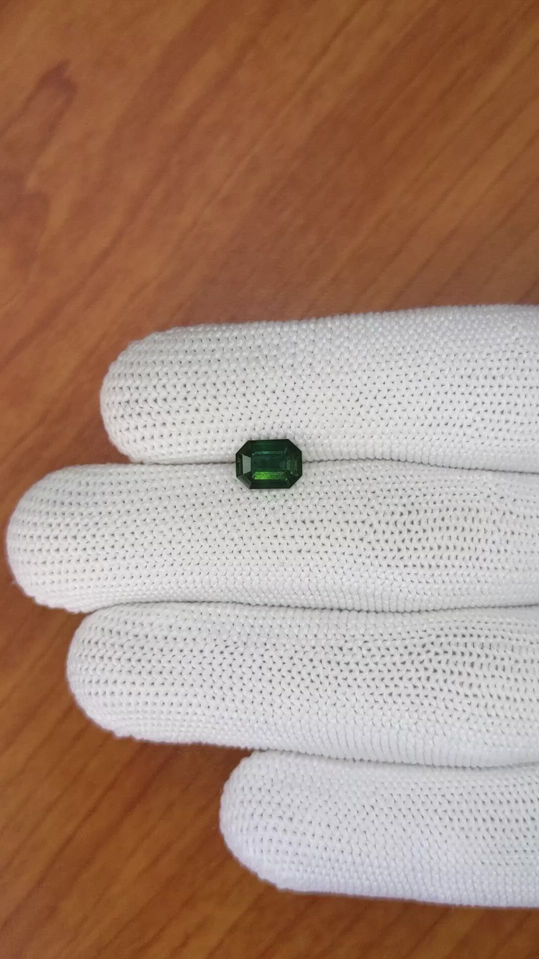 1.50 Ct. Green Sapphire from Madagascar Size Video